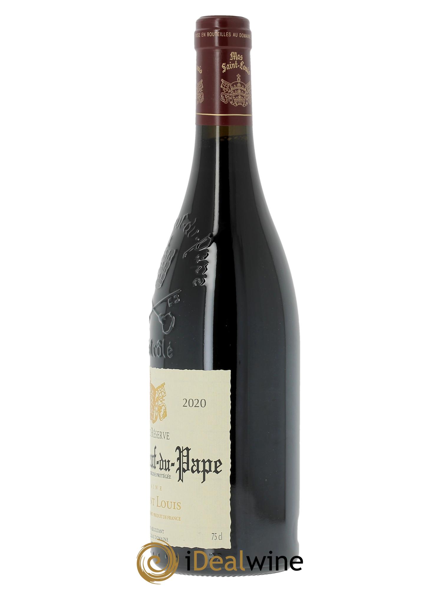 Châteauneuf-du-Pape Grande Réserve Mas Saint-Louis  2020 - Lot of 1 bottle - 1