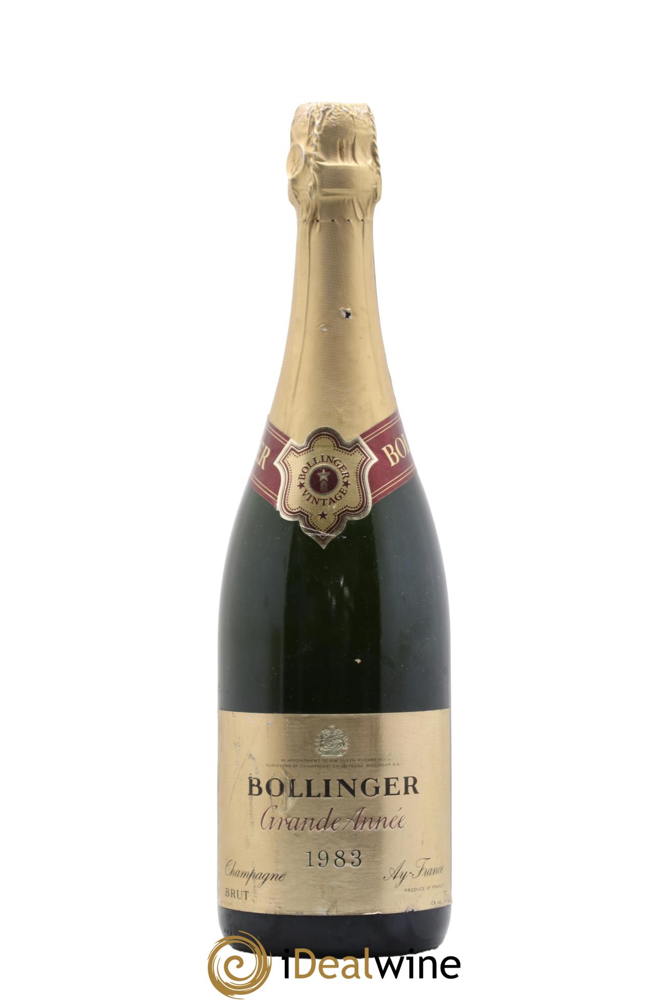 Grande Année Bollinger  1983 - Lot de 1 bouteille - 0