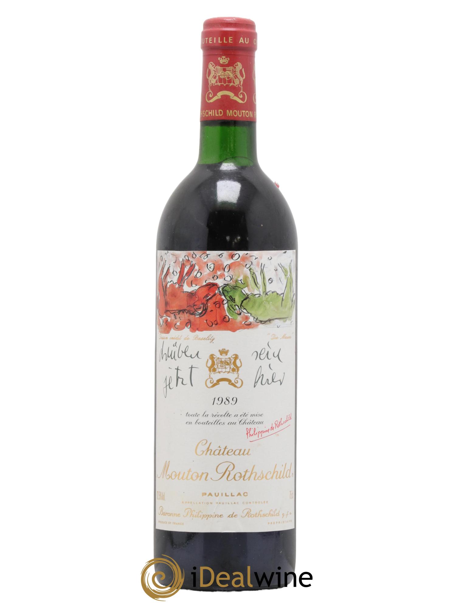 Château Mouton Rothschild 1er Grand Cru Classé  1989 - Lot of 1 bottle - 0