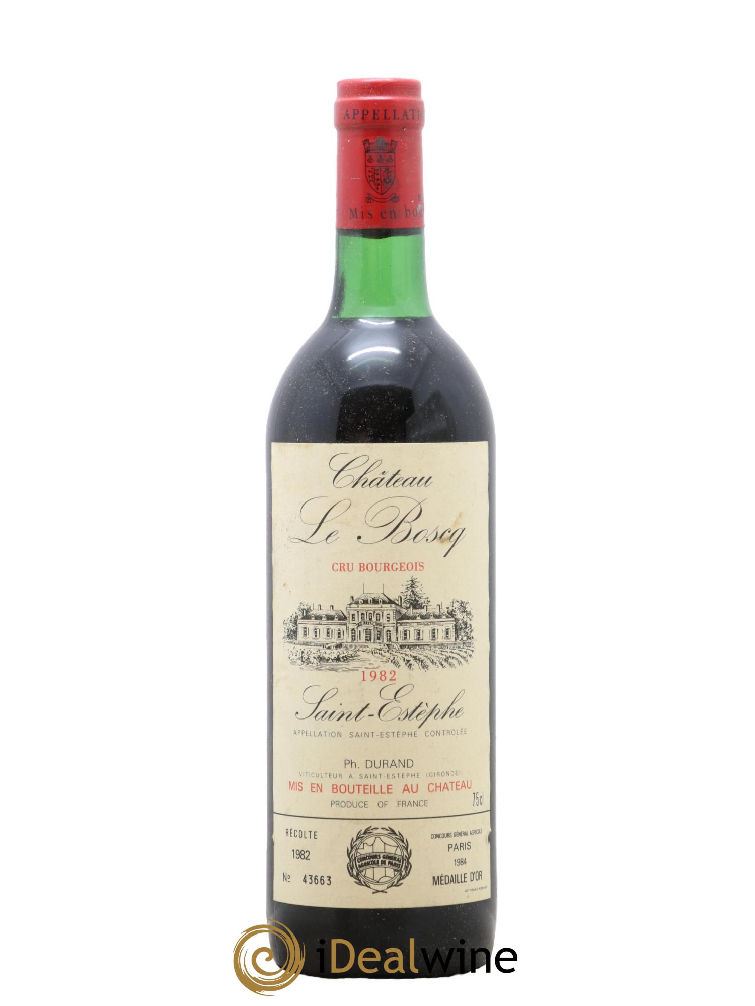 Château le Boscq Cru Bourgeois 1982 - Lot de 1 bouteille - 0