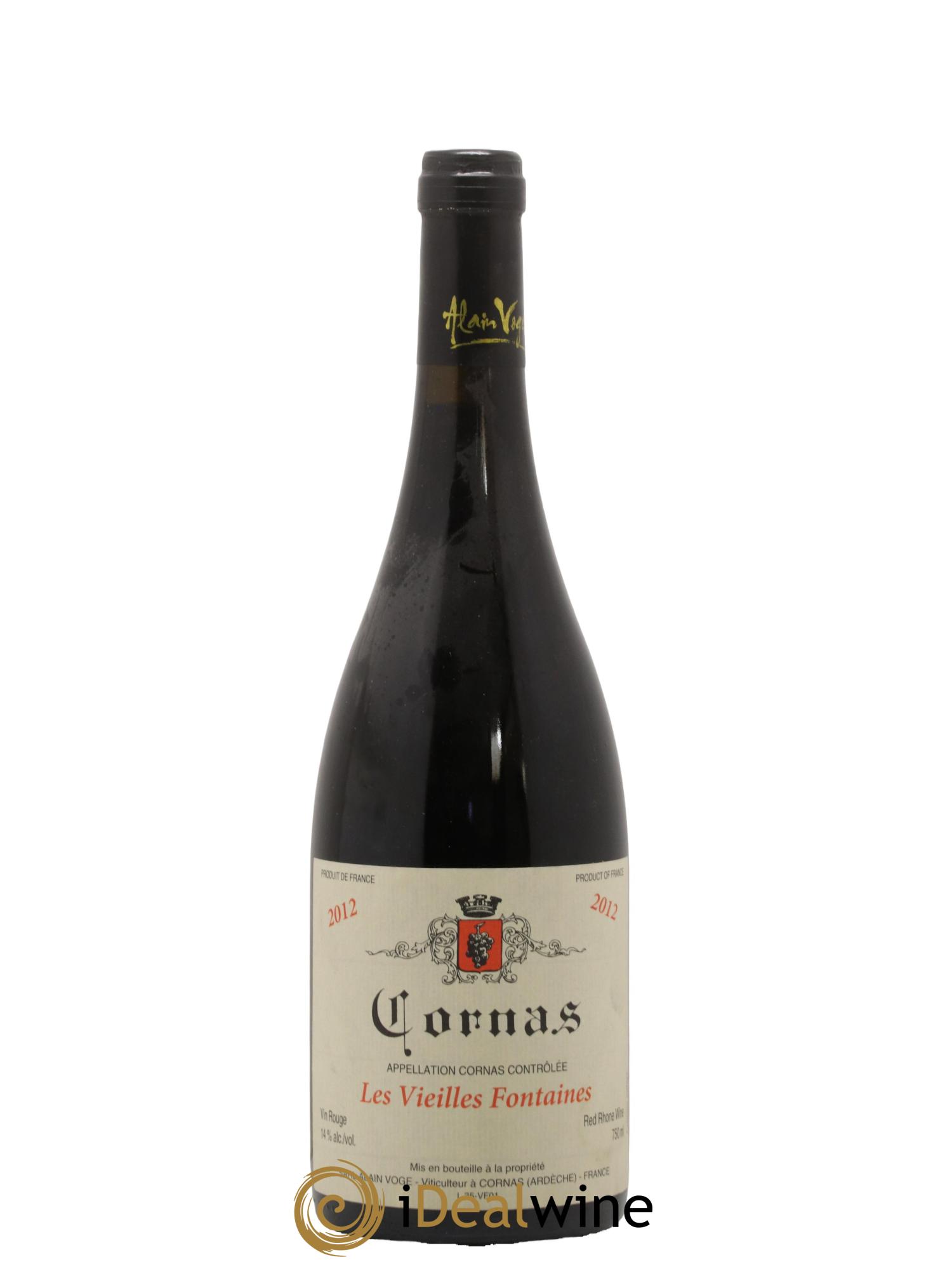 Cornas Les Vieilles Fontaines Alain Voge (Domaine) 2012 - Lotto di 1 bottiglia - 0