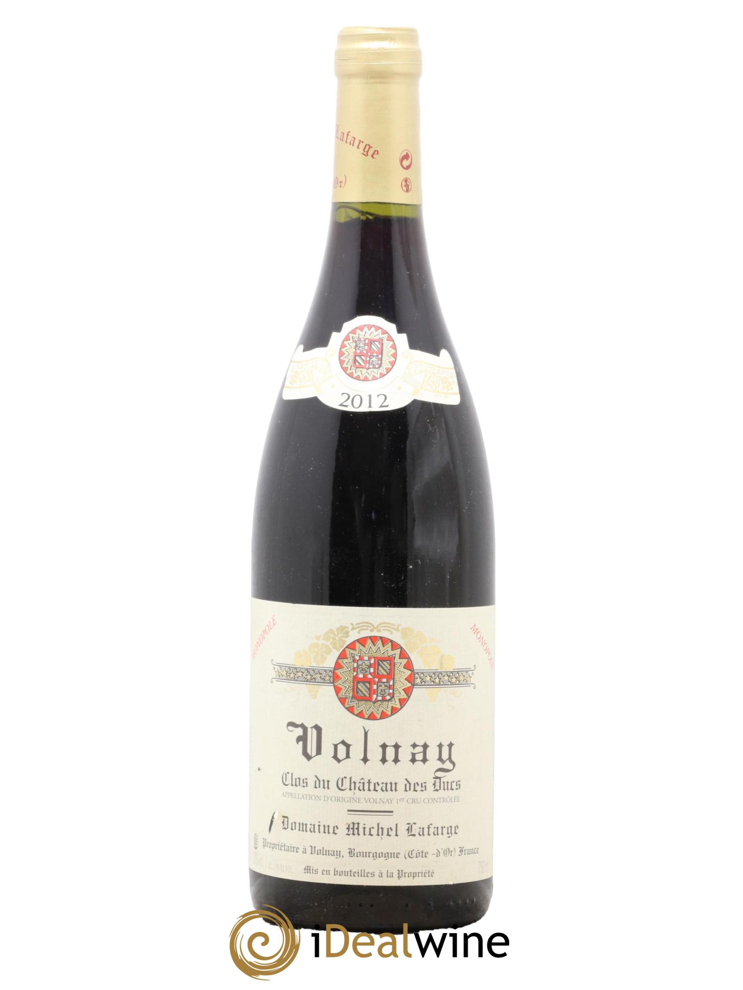 Volnay 1er Cru Clos du Château des Ducs Lafarge (Domaine) 2012 - Lot of 1 bottle - 0