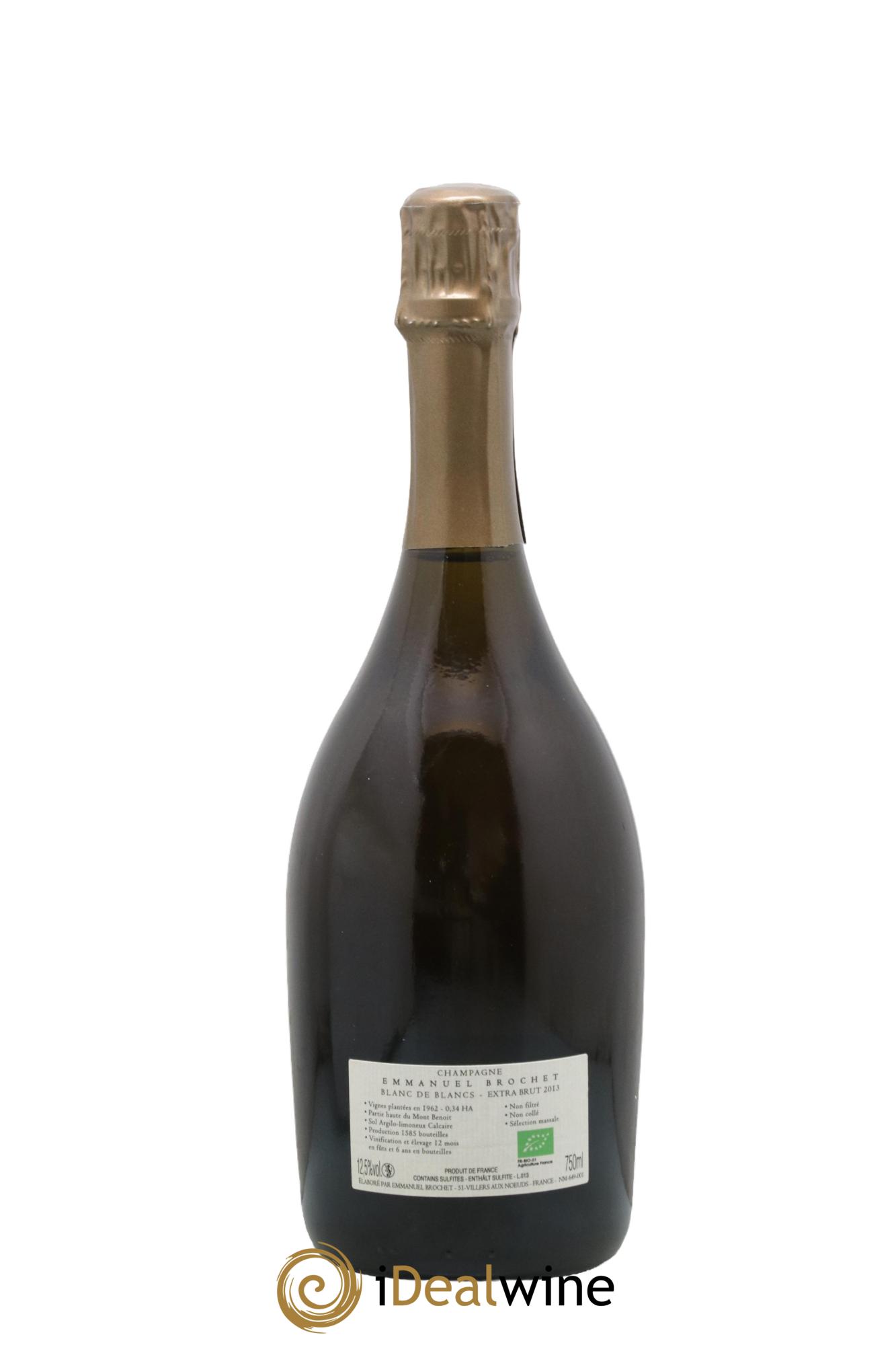 Extra-Brut Blanc de Blancs Les Hauts Chardonnays Emmanuel Brochet 2013 - Lotto di 1 bottiglia - 1