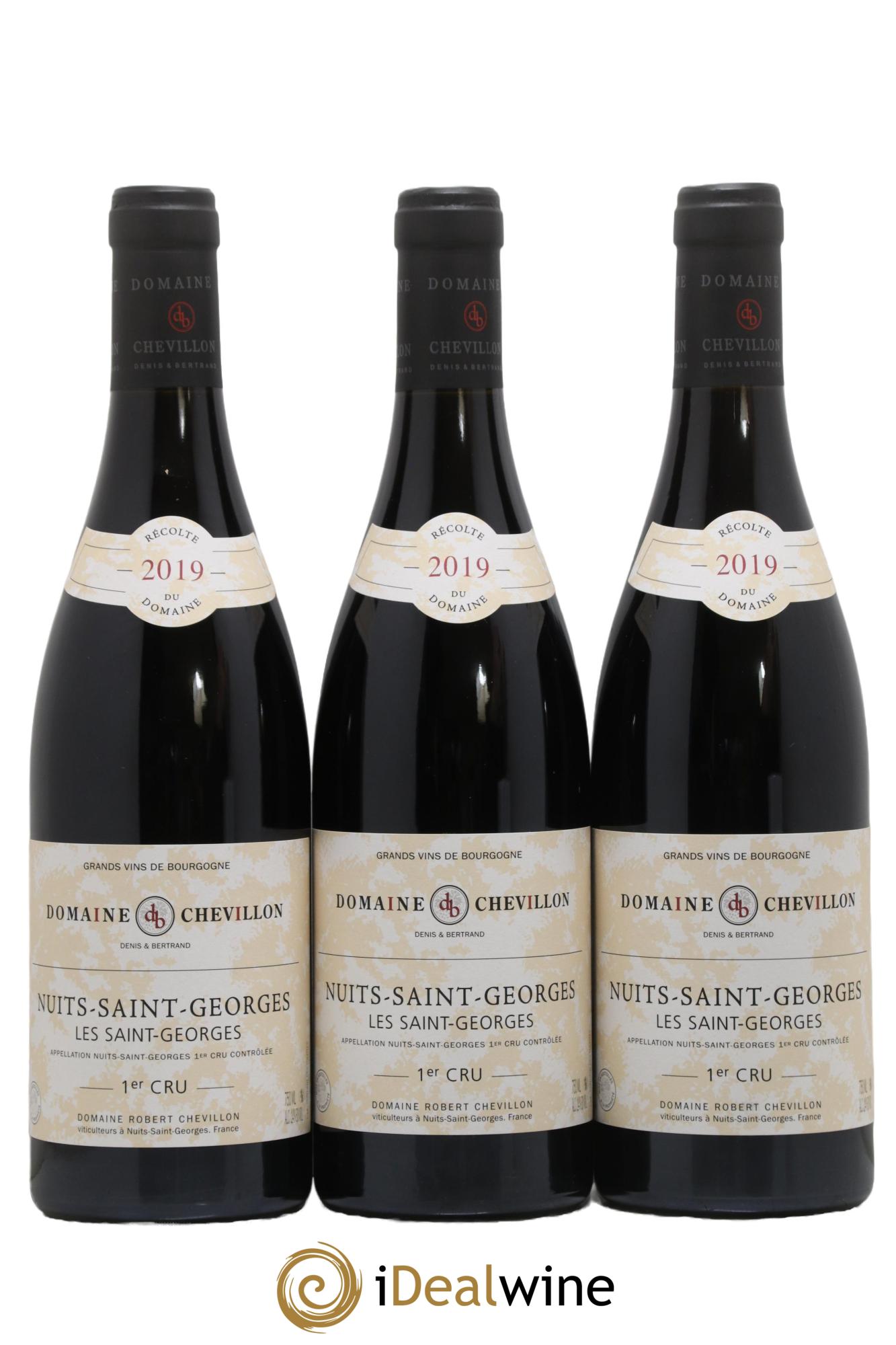 Nuits Saint-Georges 1er Cru Les Saint Georges Robert Chevillon 2019 - Lotto di 3 bottiglie - 0