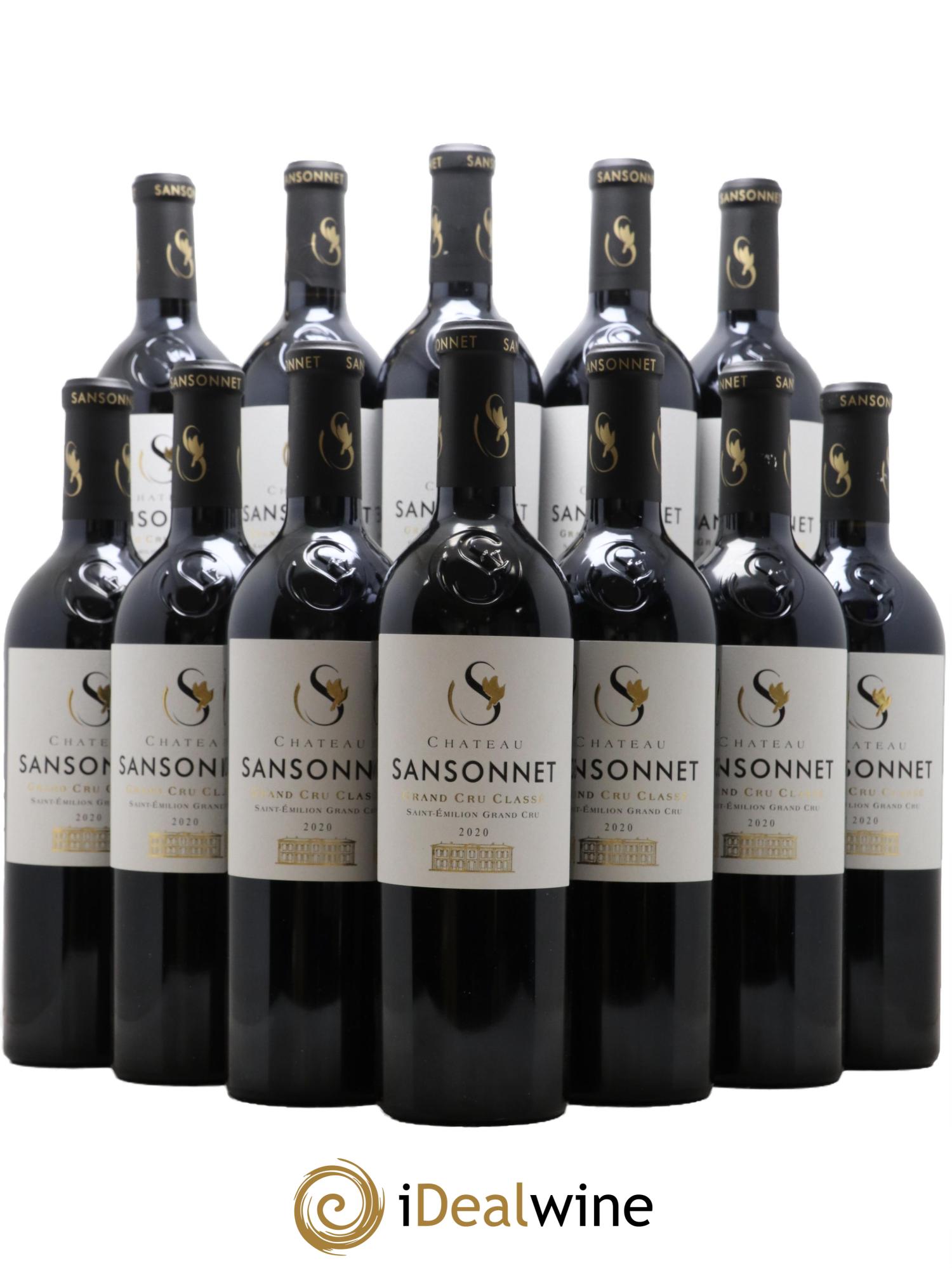 Château Sansonnet Grand Cru Classé 2020 - Lot of 12 bottles - 0