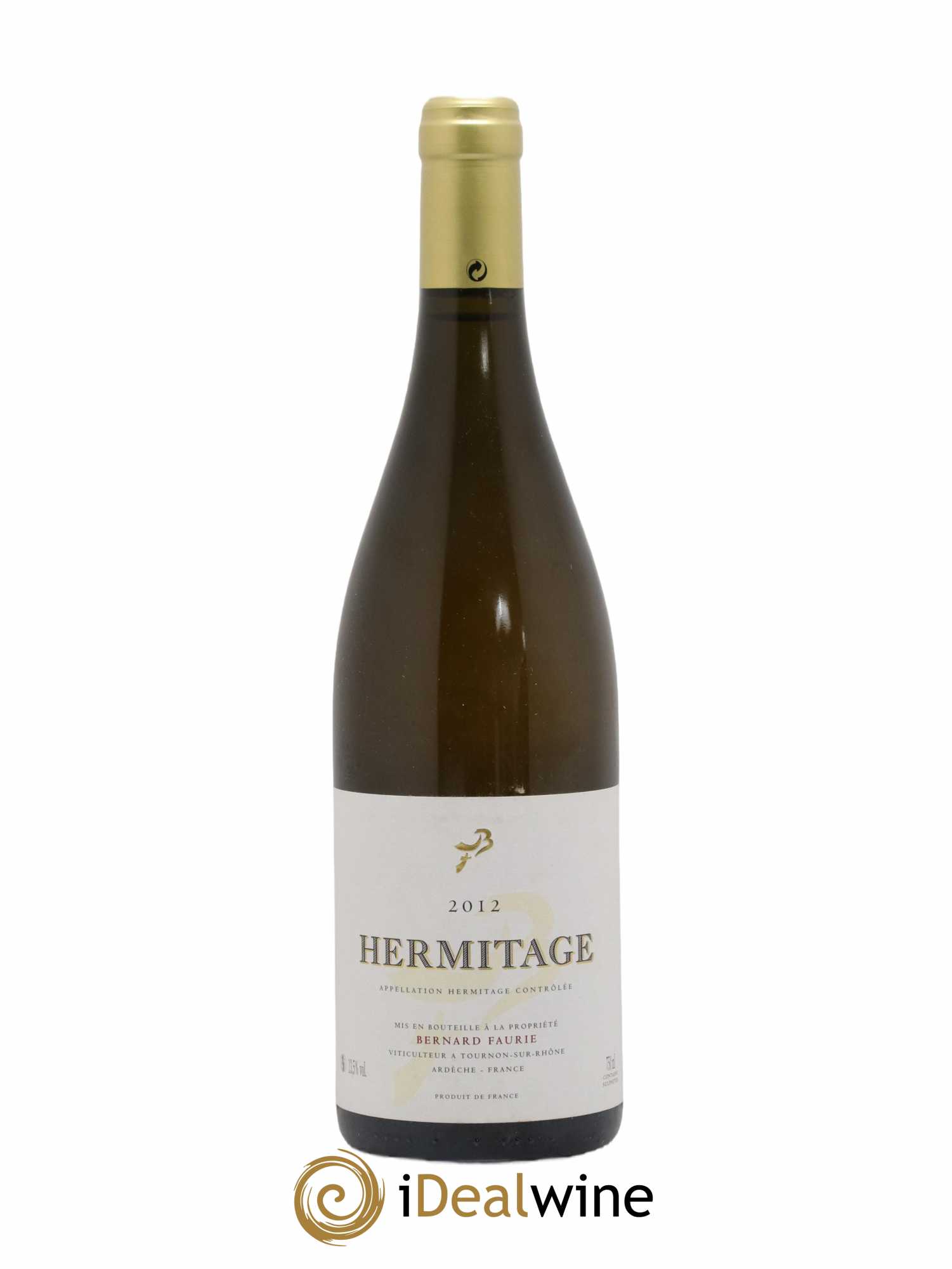 Hermitage Bernard Faurie  2012 - Lot of 1 bottle - 0