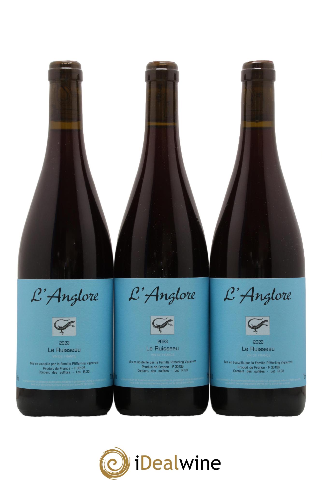 Vin de France Le Ruisseau L'Anglore  2023 - Lot de 3 bouteilles - 0