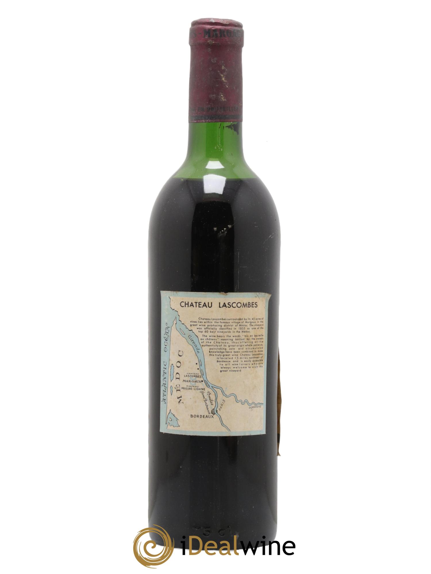 Château Lascombes 2ème Grand Cru Classé 1963 - Lot de 1 bouteille - 1