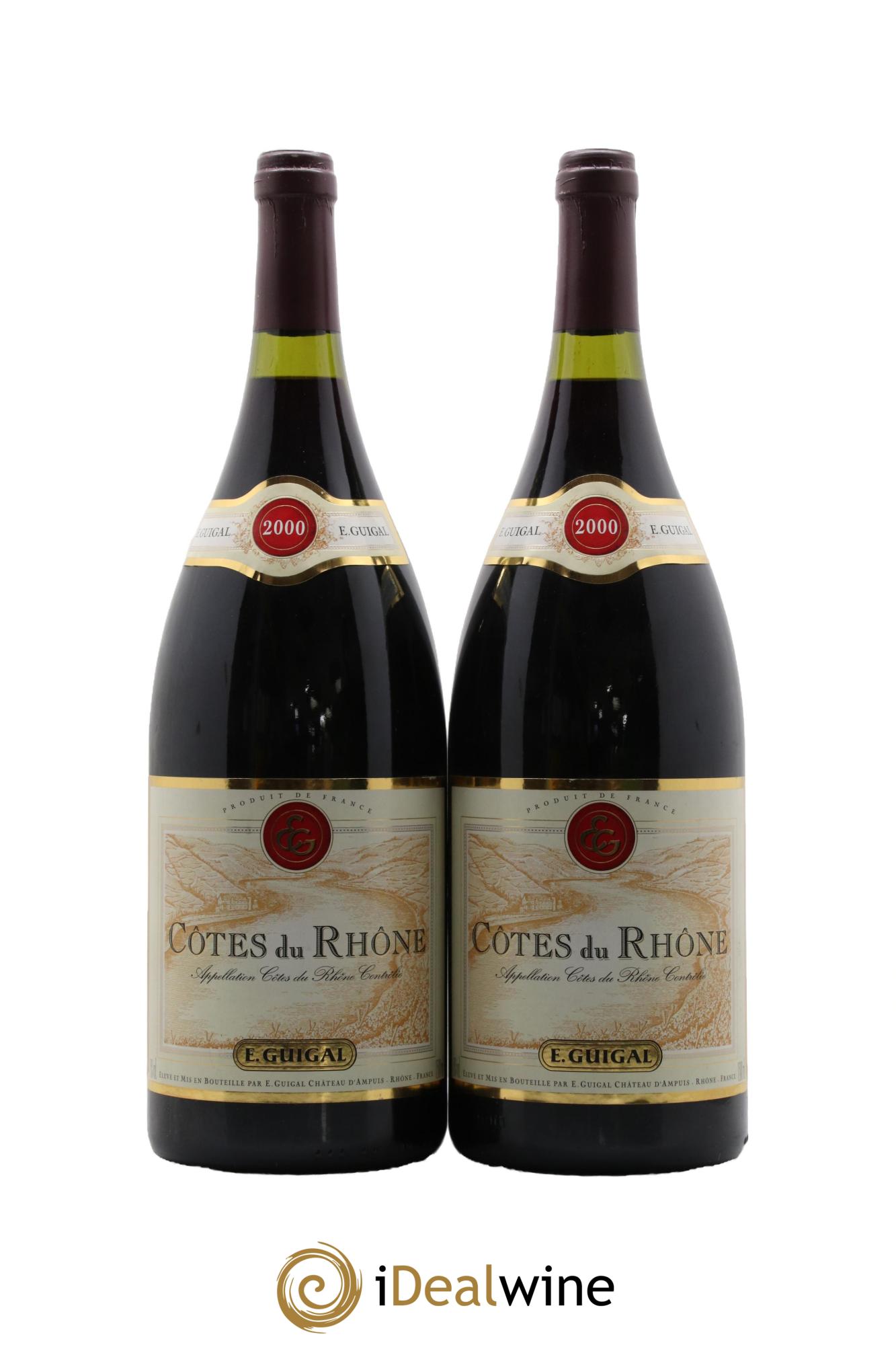 Côtes du Rhône Guigal 2000 - Posten von 2 Magnum - 0