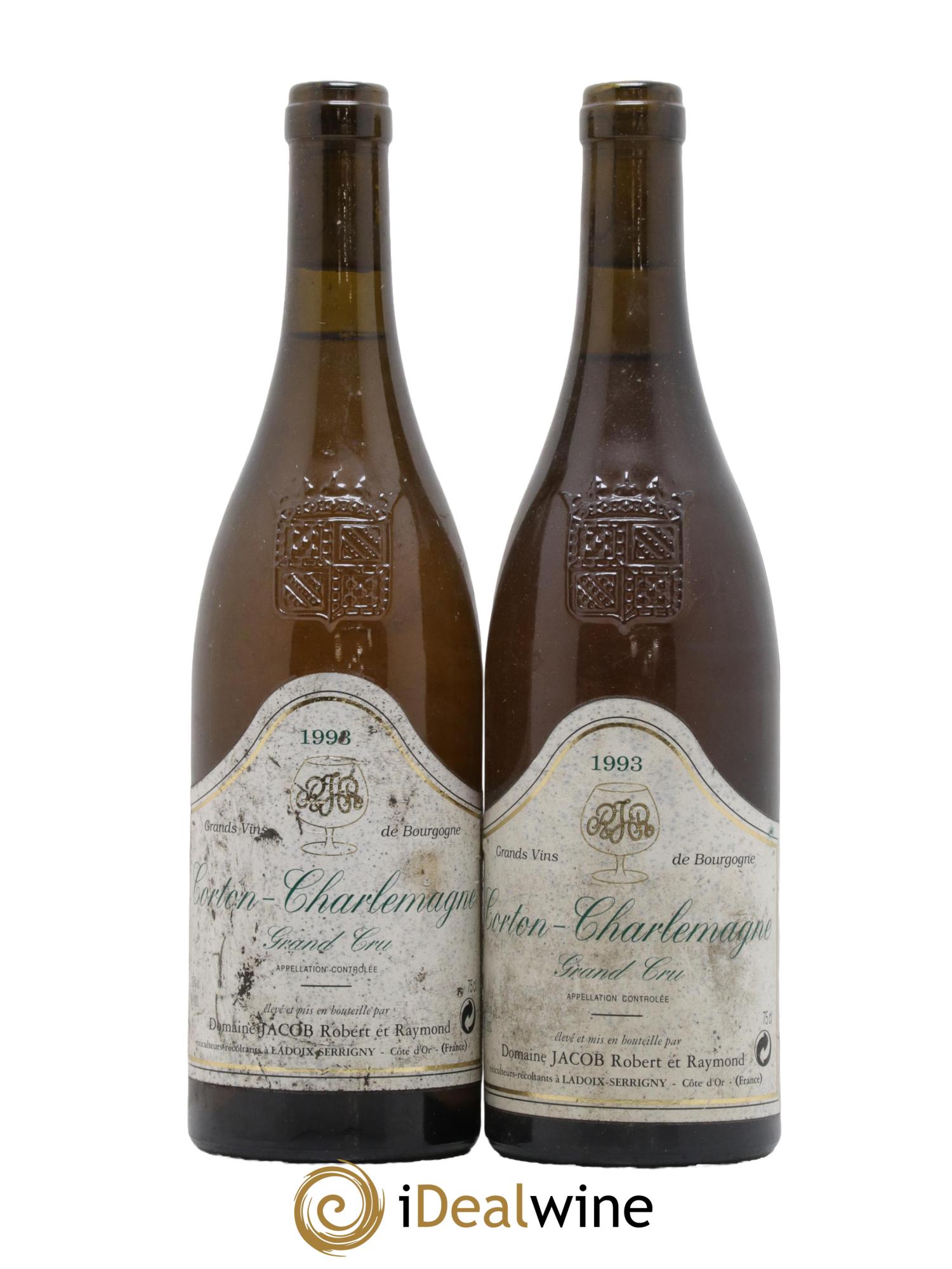 Corton-Charlemagne Grand Cru Jacob (Domaine)  1993 - Posten von 2 Flaschen - 0