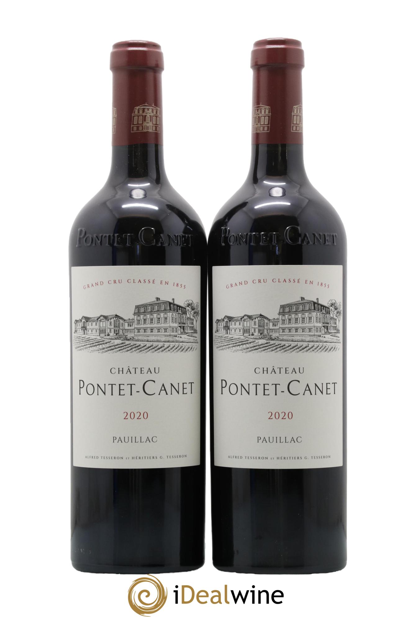 Château Pontet Canet 5ème Grand Cru Classé 2020 - Lot de 2 bouteilles - 0