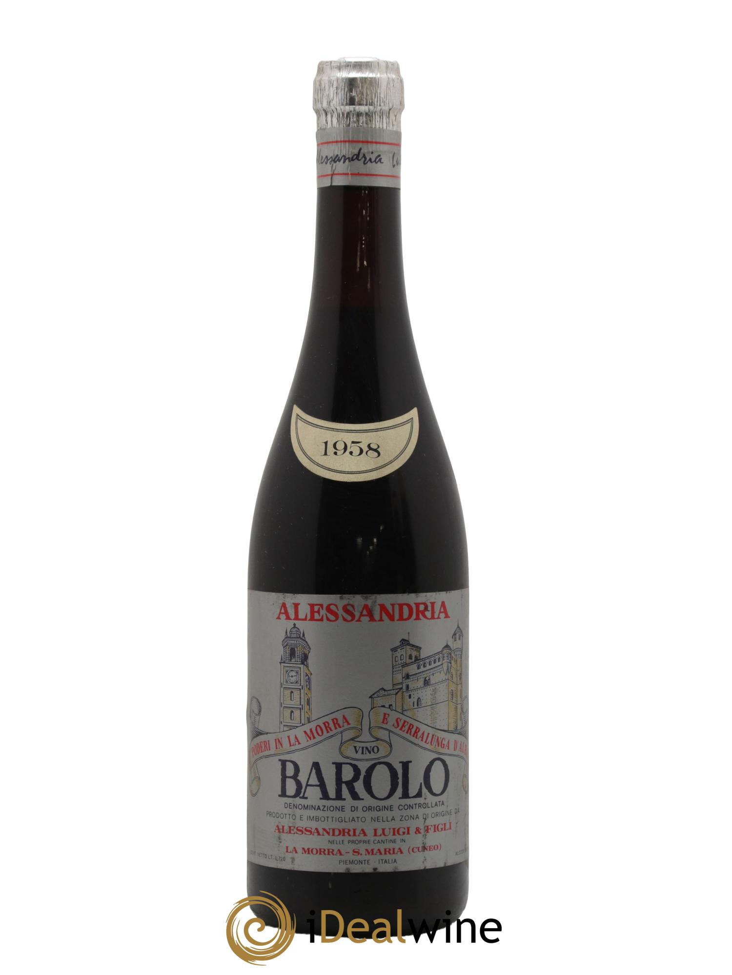 Barolo DOCG Luigi Fratelli Alessandria 1958 - Lotto di 1 bottiglia - 0