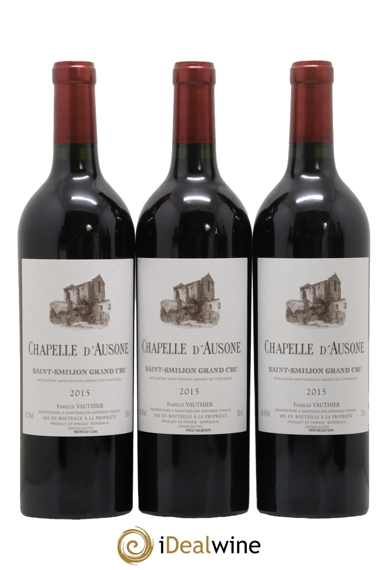 Chapelle d'Ausone Second Vin 2015 - Lot of 6 bottles - 2