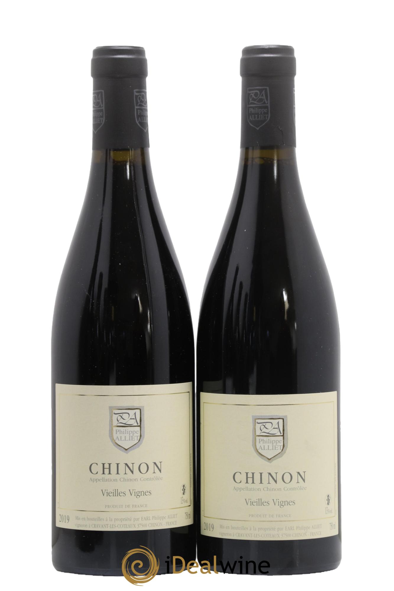 Chinon Vieilles Vignes Philippe Alliet 2019 - Lotto di 2 bottiglie - 0