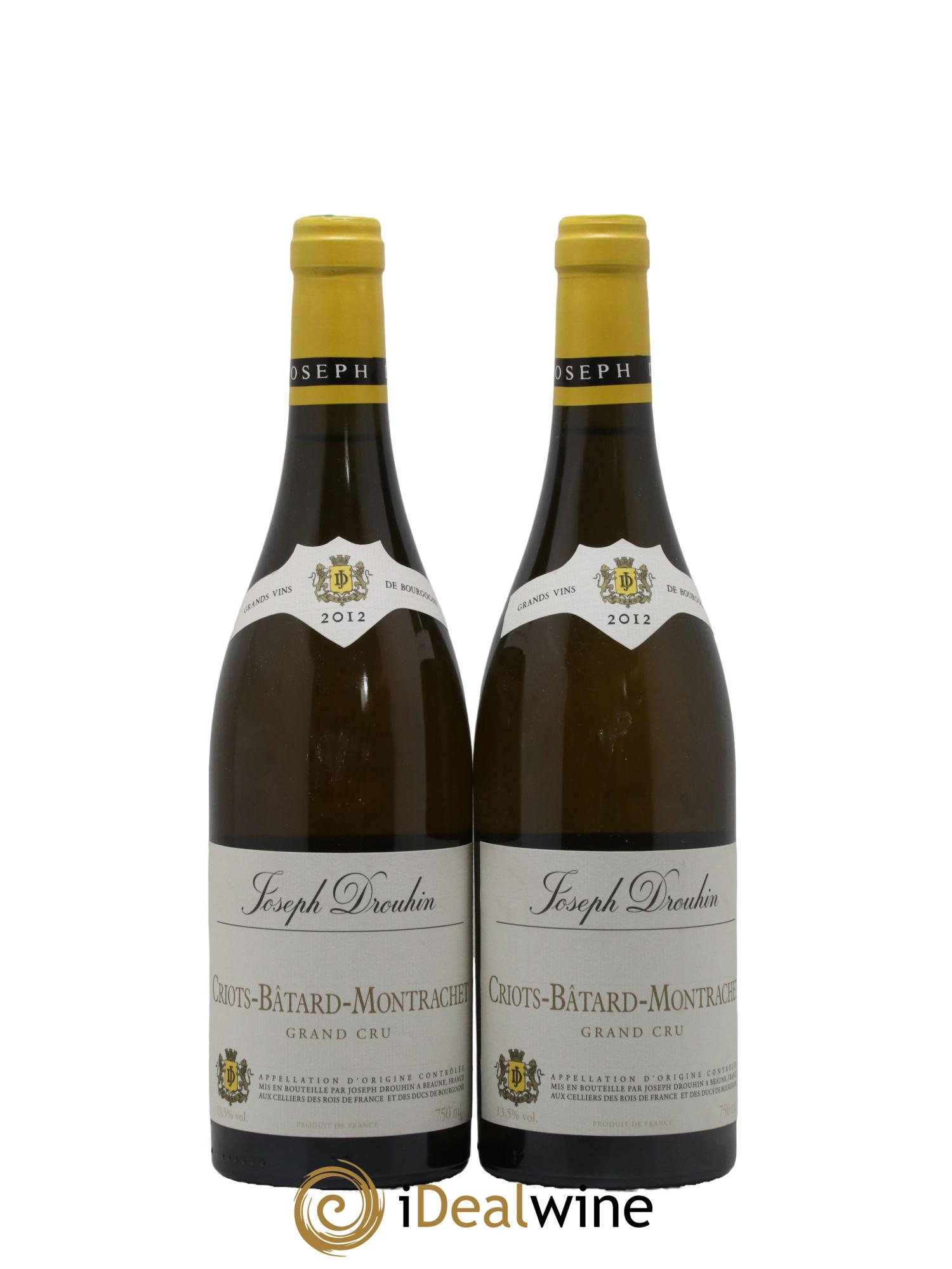 Criots-Bâtard-Montrachet Grand Cru Joseph Drouhin 2012 - Posten von 2 Flaschen - 0