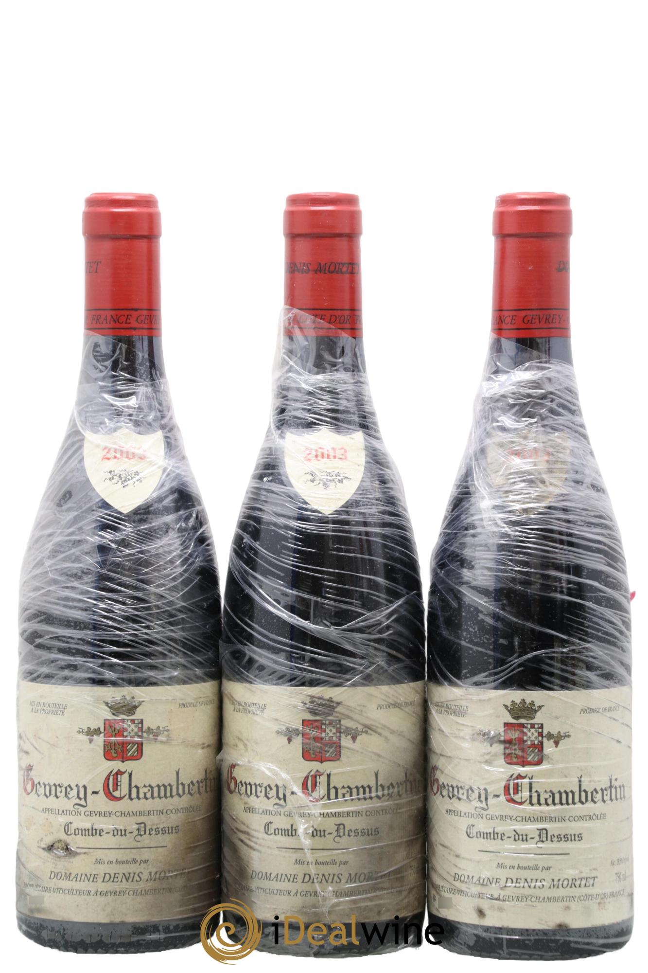 Gevrey-Chambertin Combe du Dessus Denis Mortet (Domaine) 2003 - Posten von 3 Flaschen - 0