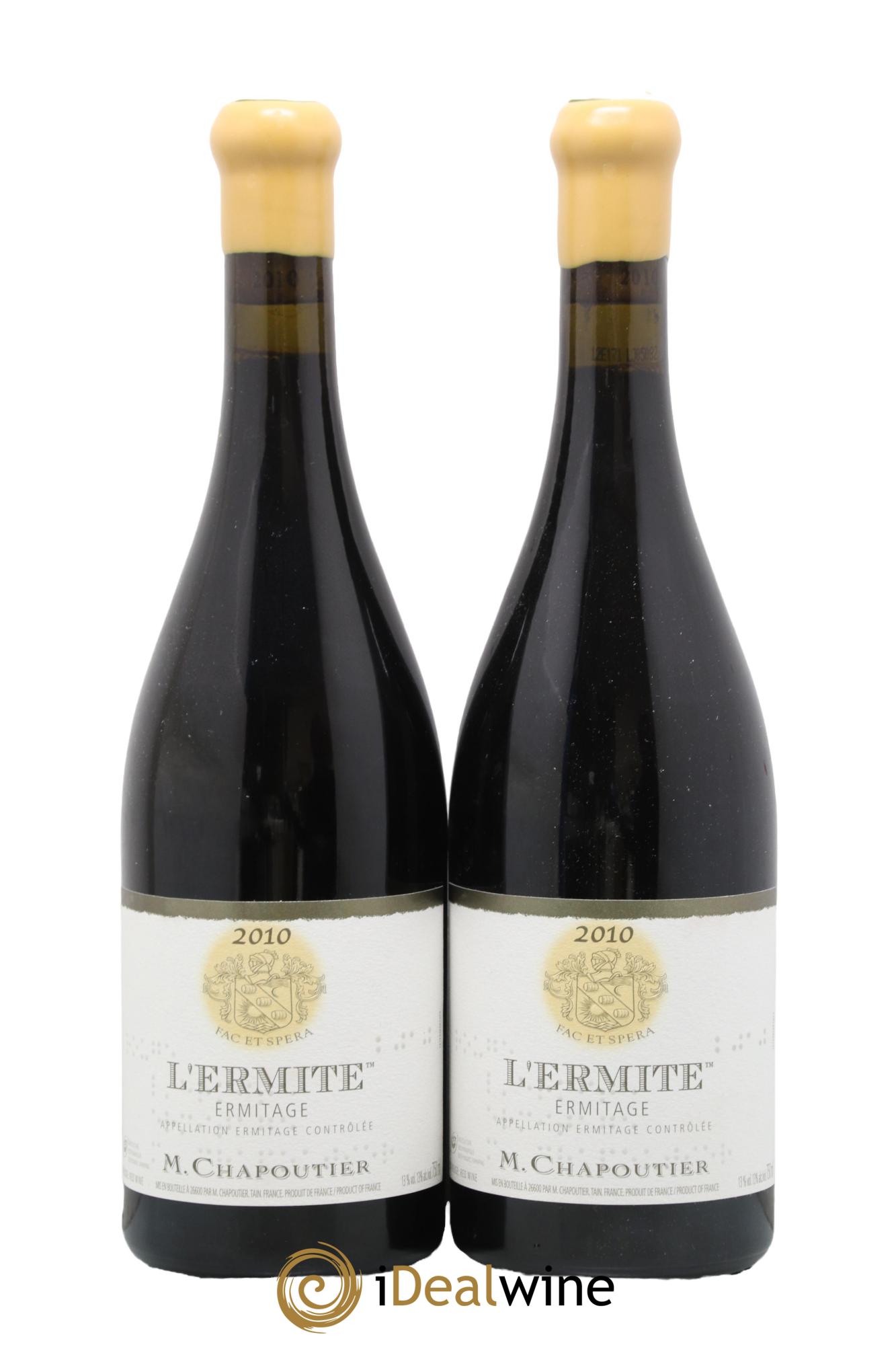 Hermitage Ermitage l'Ermite Chapoutier 2010 - Posten von 2 Flaschen - 0