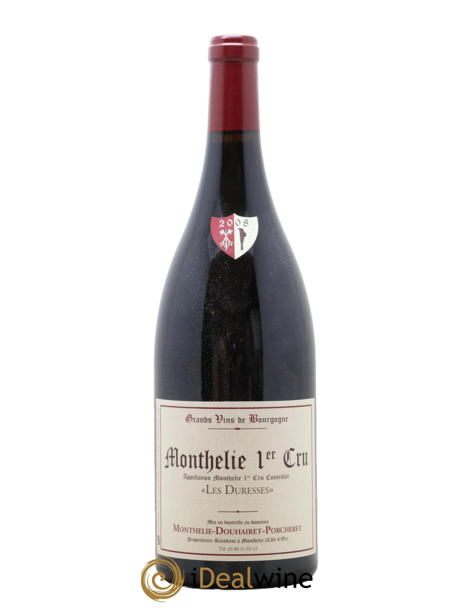 Monthélie 1er Cru Les Duresses Domaine Douhairet Porcheret 2008 - Posten von 1 Magnum - 0