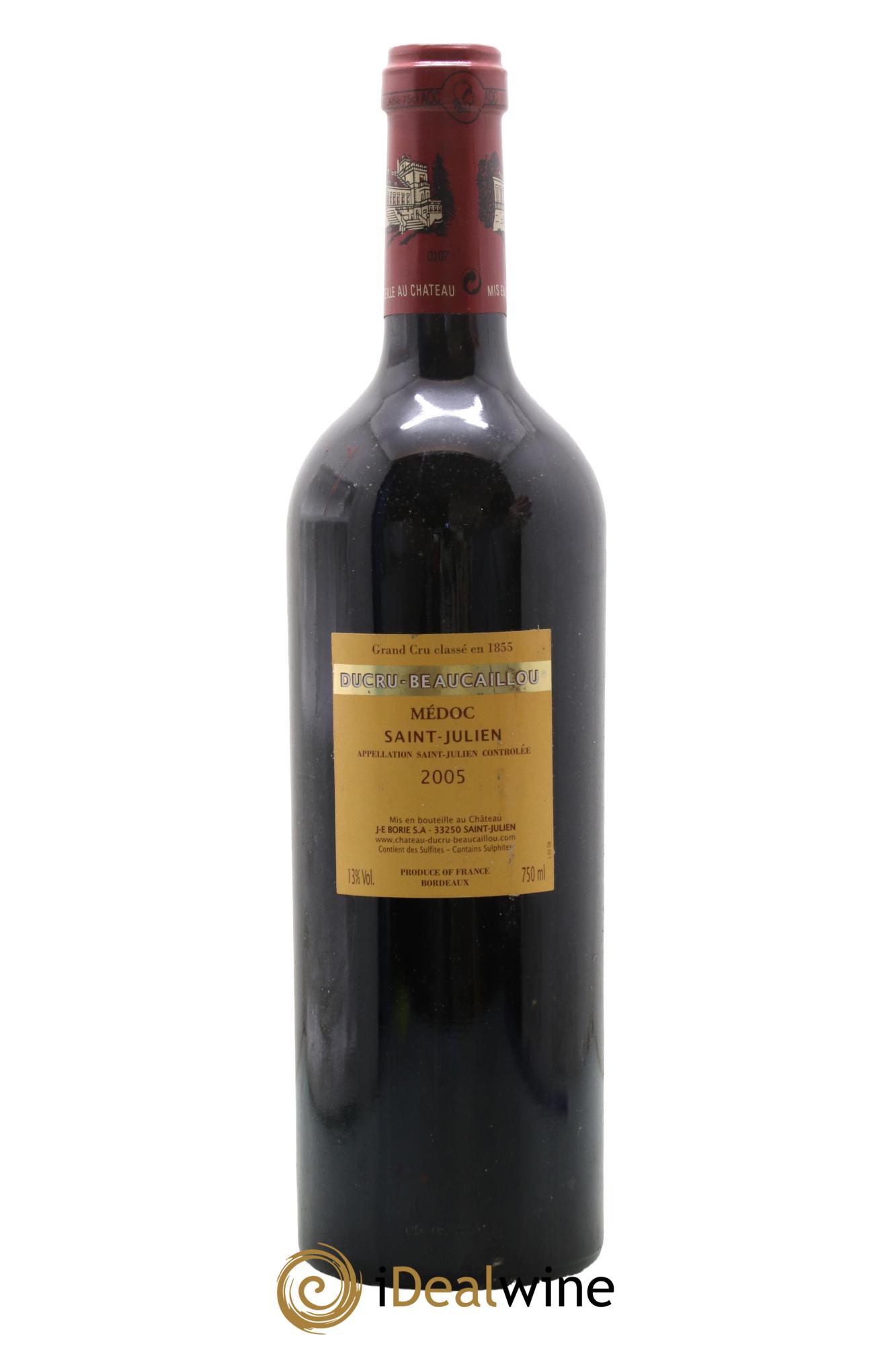 Château Ducru Beaucaillou 2ème Grand Cru Classé 2005 - Lot de 1 bouteille - 1