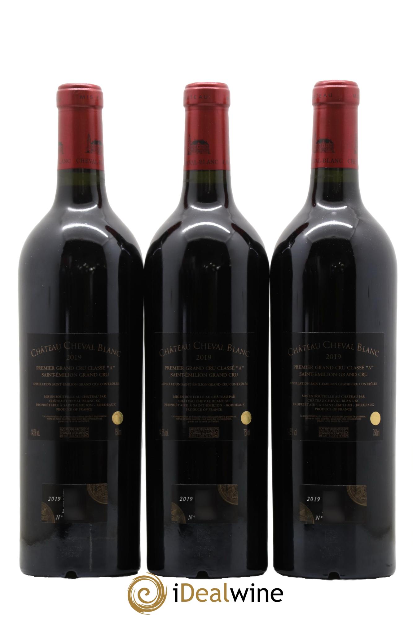 Château Cheval Blanc 1er Grand Cru Classé A  2019 - Lot de 6 bouteilles - 2