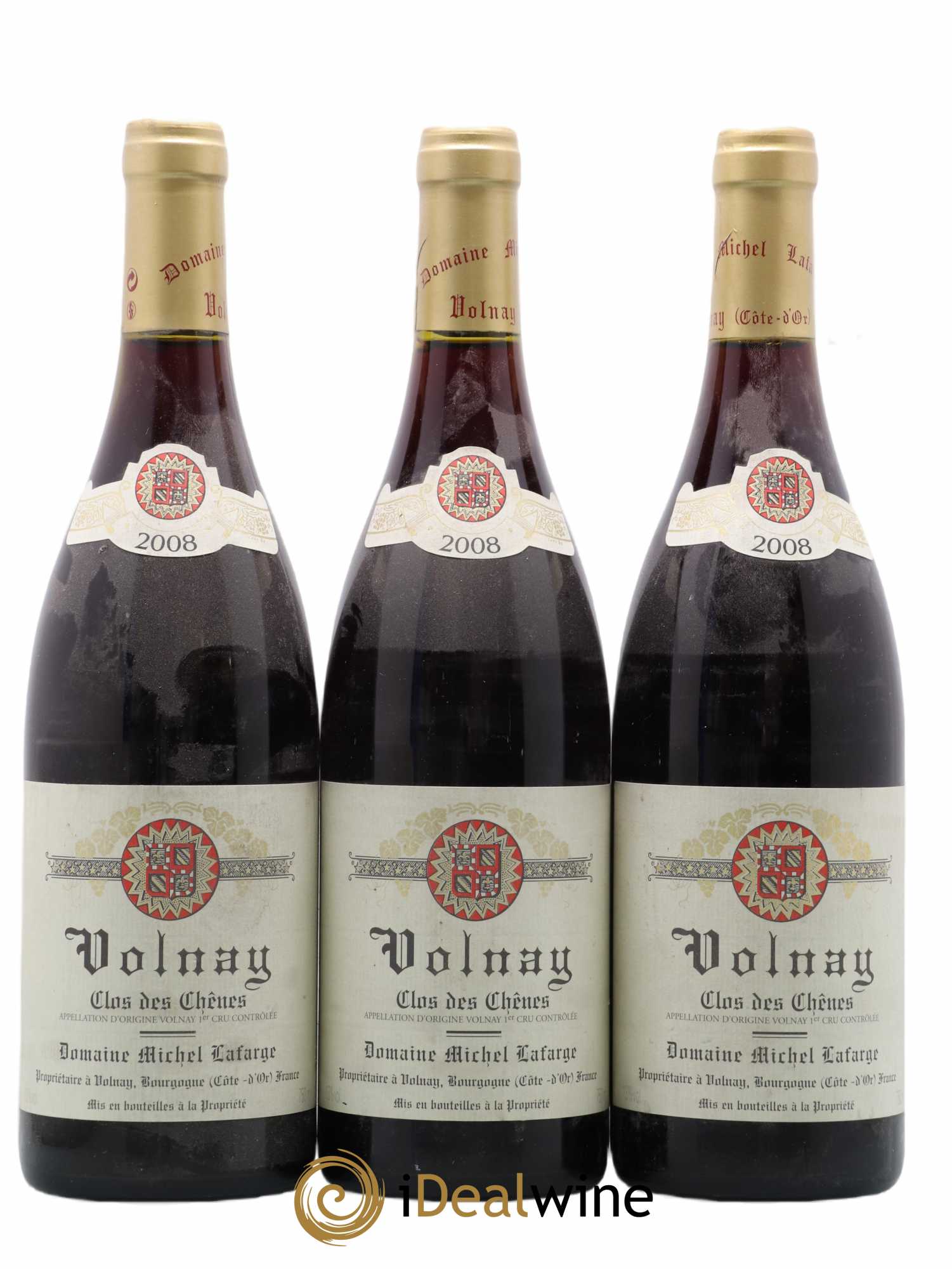 Volnay 1er Cru Clos des Chênes Lafarge (Domaine)  2008 - Lot de 3 bouteilles - 0