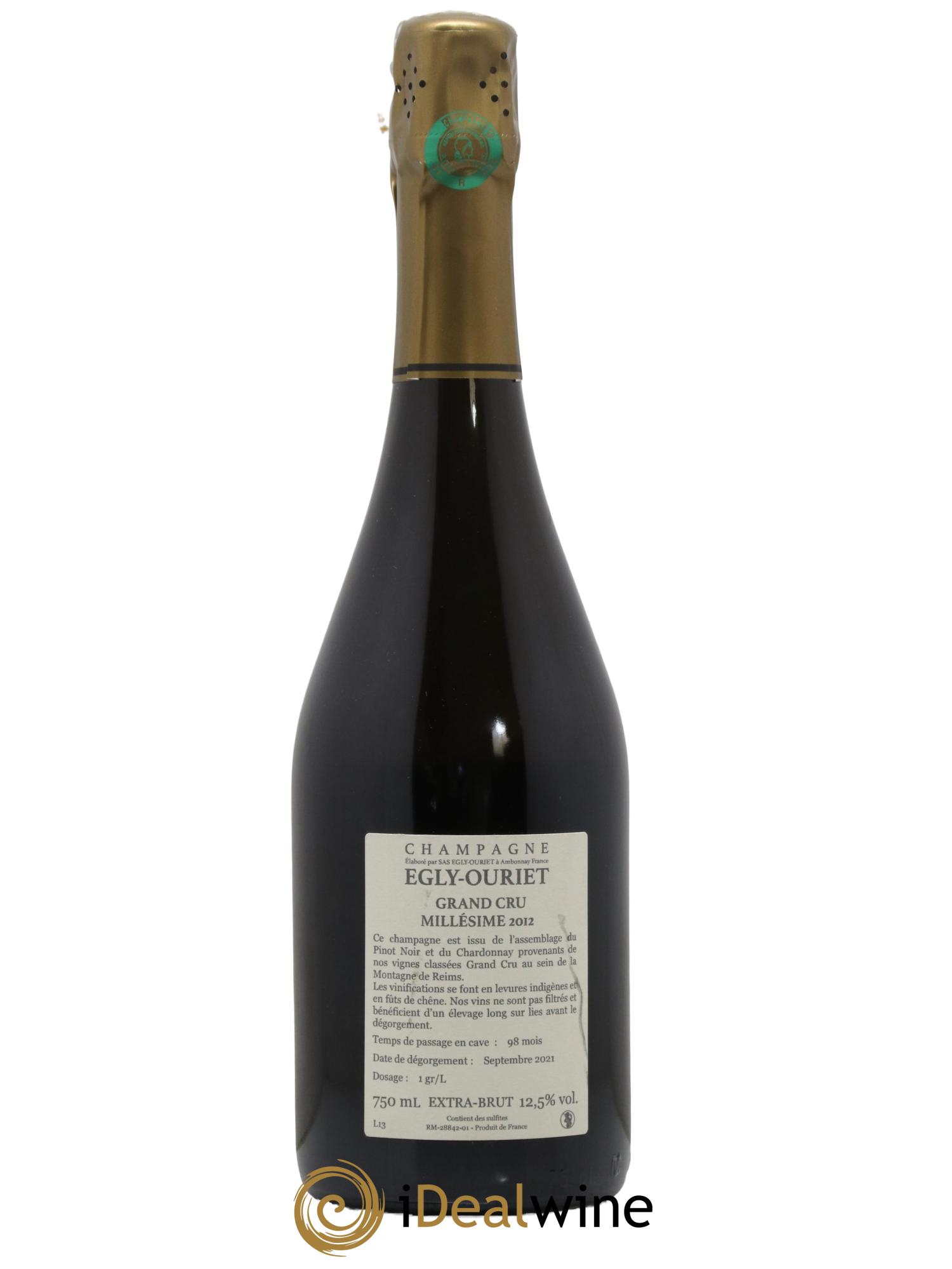 Ambonnay Vieilles Vignes Brut Millésimé Egly-Ouriet 2012 - Lotto di 1 bottiglia - 1