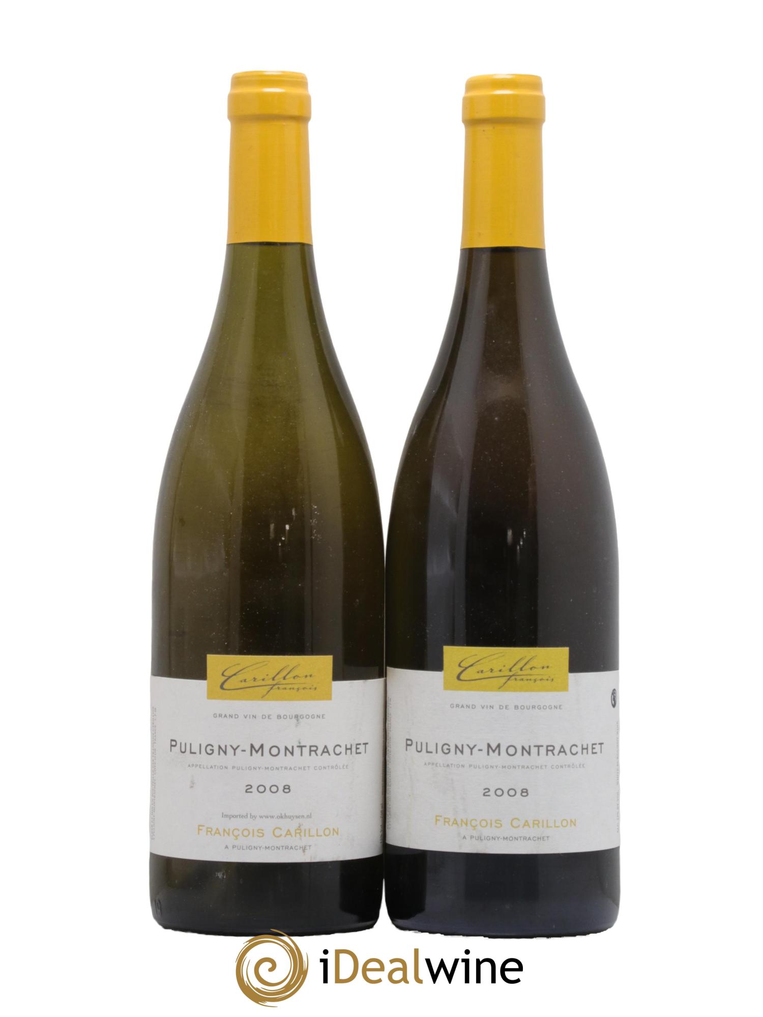 Puligny-Montrachet François Carillon  2008 - Lot de 2 bouteilles - 0