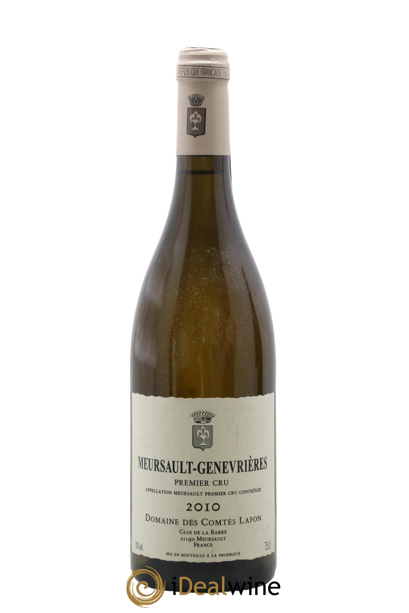 Meursault 1er Cru Genevrières Comtes Lafon (Domaine des) 2010 - Lot de 1 bouteille - 0