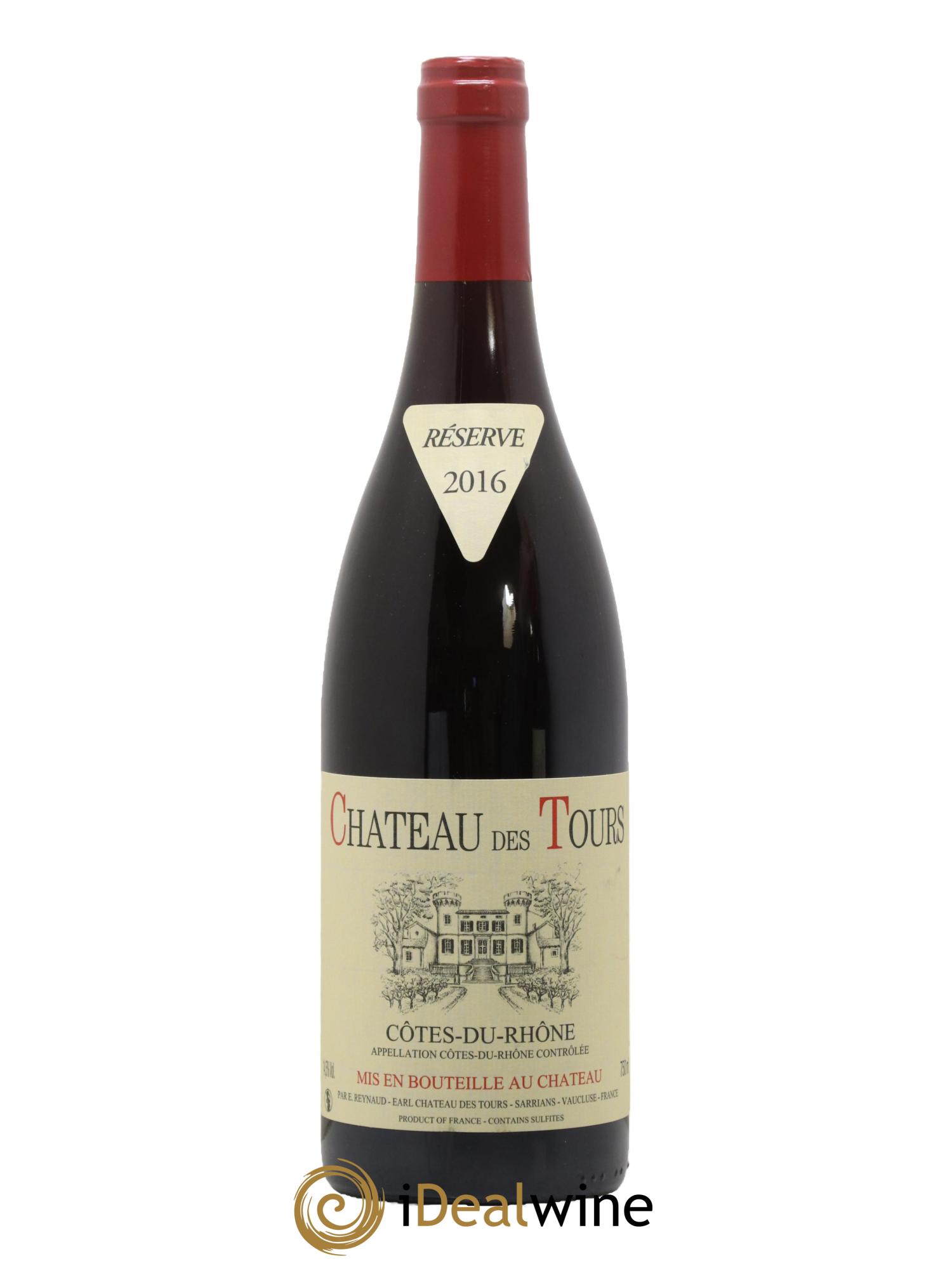 Côtes du Rhône Château des Tours Emmanuel Reynaud 2016 - Lot de 1 bouteille - 0