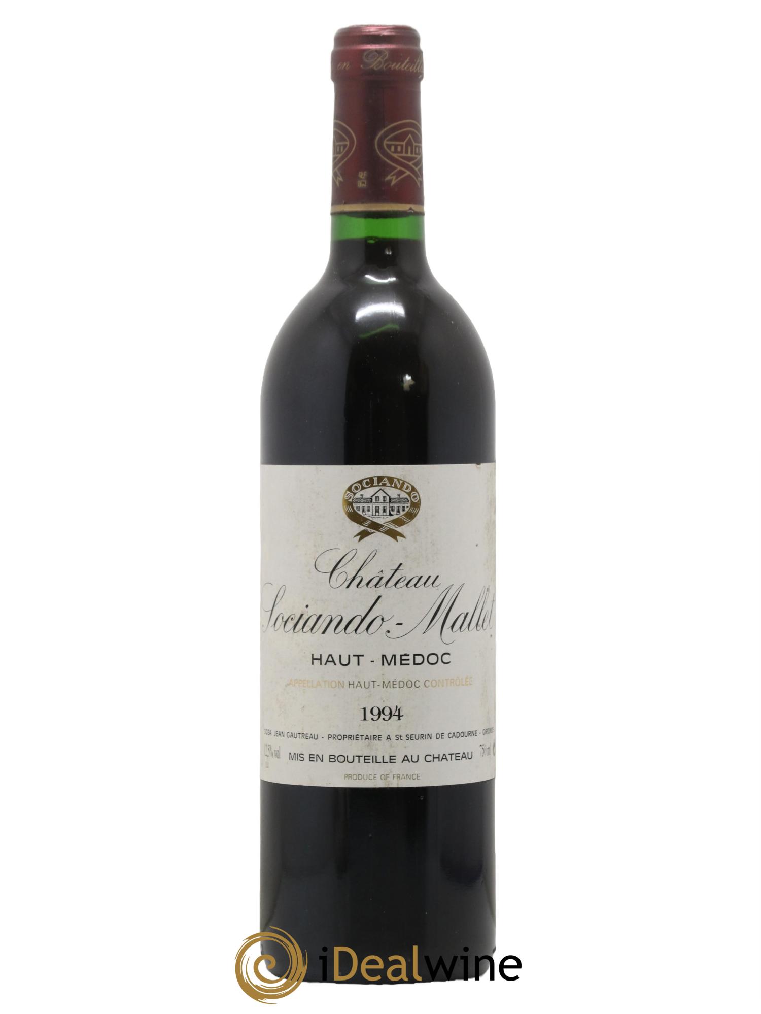 Château Sociando Mallet 1994 - Posten von 1 Flasche - 0