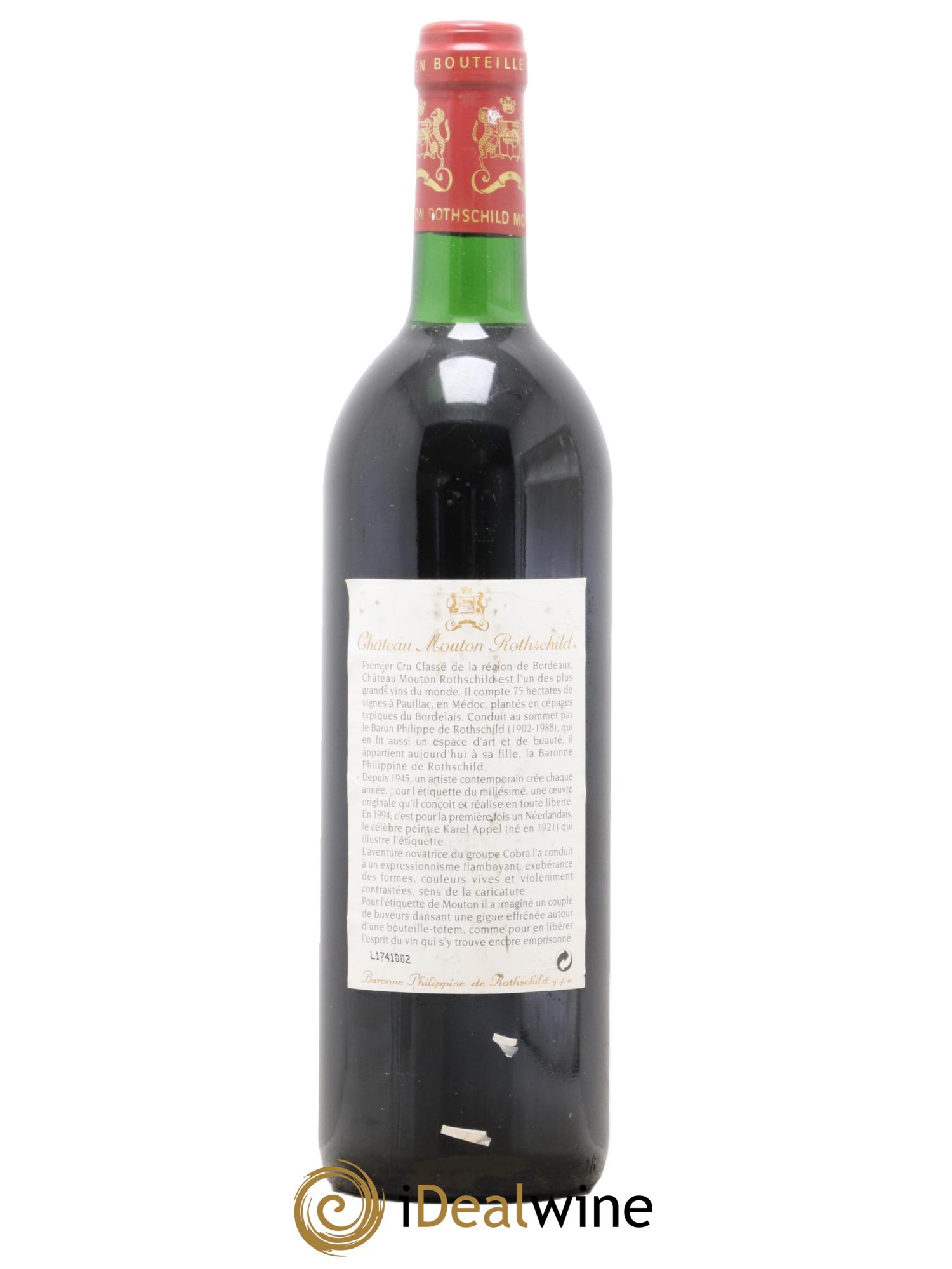 Château Mouton Rothschild 1er Grand Cru Classé 1994 - Posten von 1 Flasche - 1