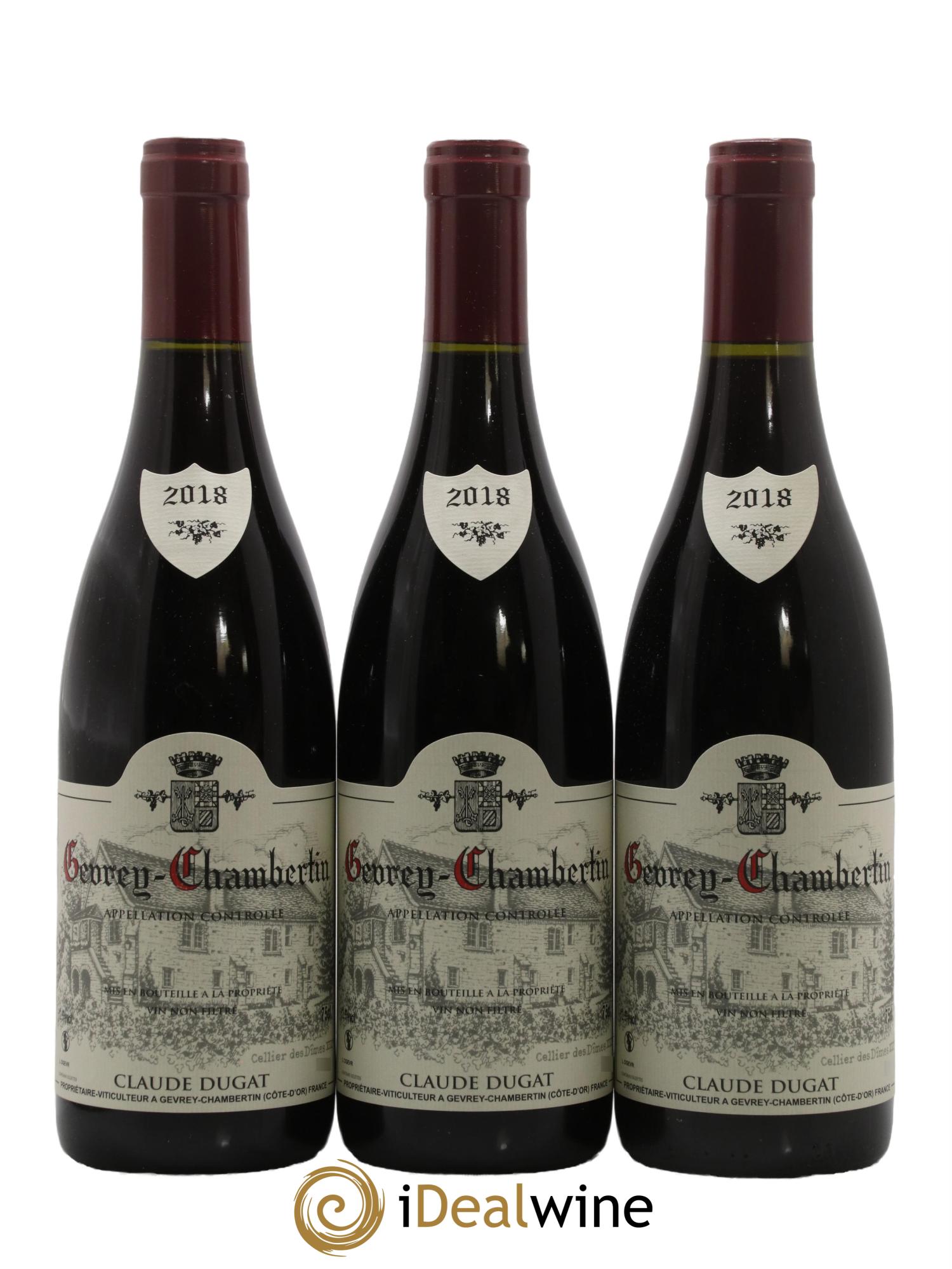 Gevrey-Chambertin Claude Dugat 2018 - Lot de 3 bouteilles - 0