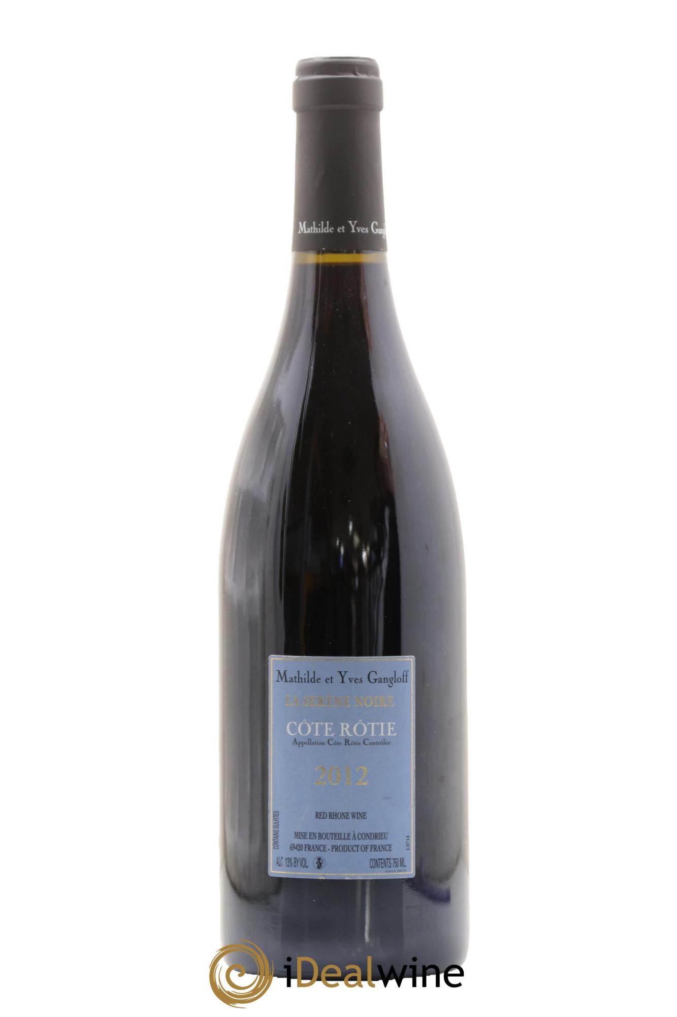 Côte-Rôtie La Sereine Noire Gangloff (Domaine) 2012 - Lot de 1 bouteille - 1