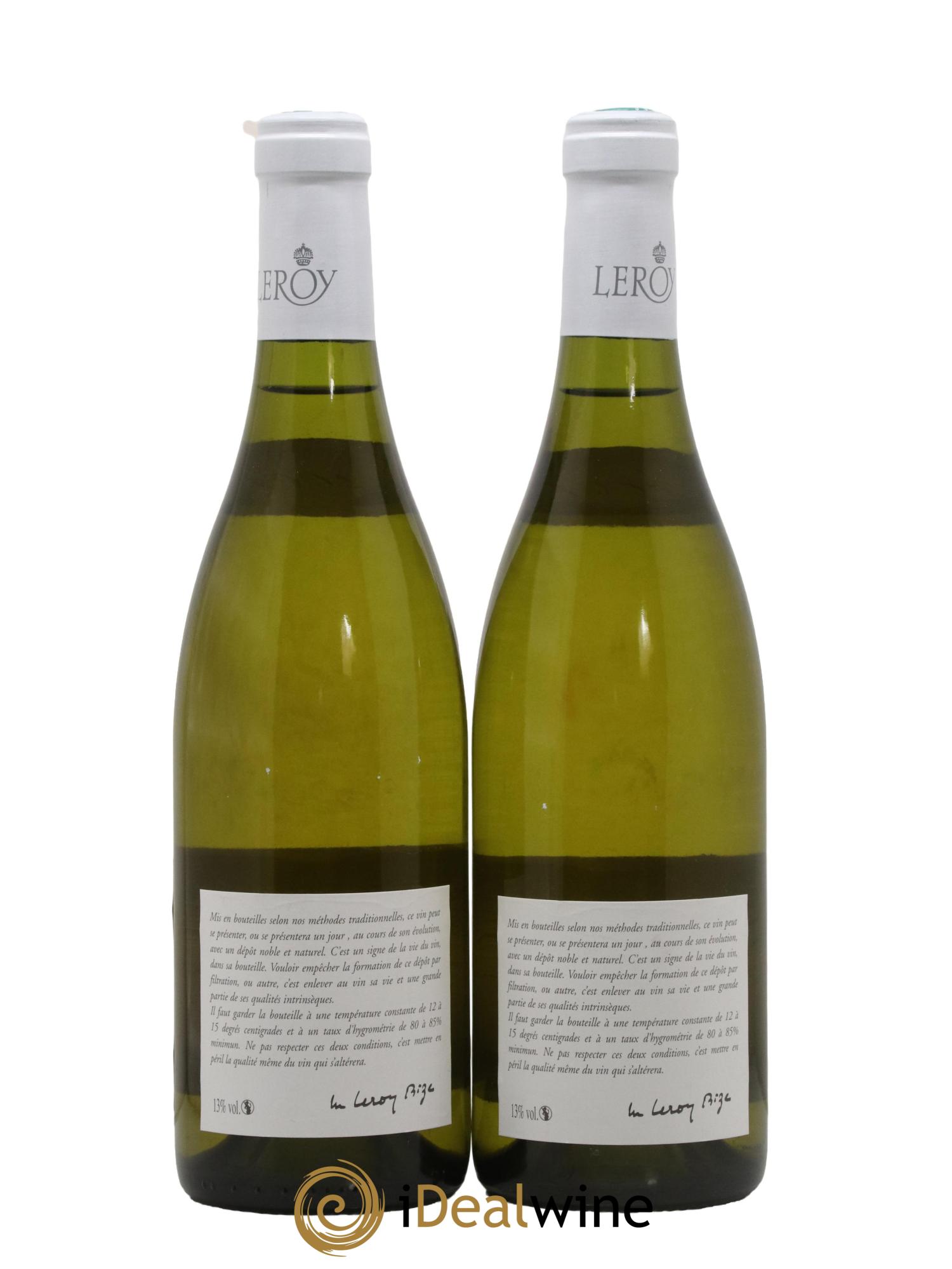 Meursault Leroy SA 2001 - Lot de 2 bouteilles - 1