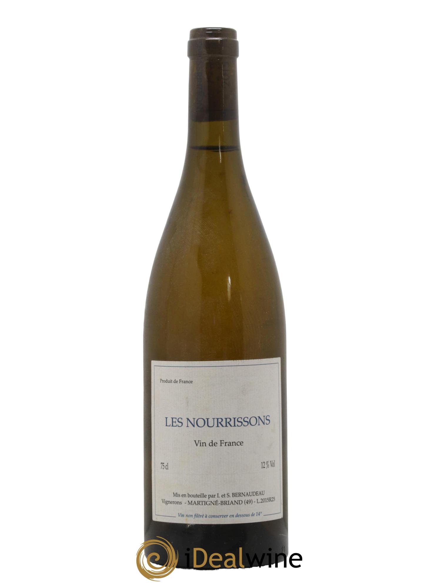 Vin de France Les Nourrissons Stéphane Bernaudeau 2015 - Lot de 1 bouteille - 0