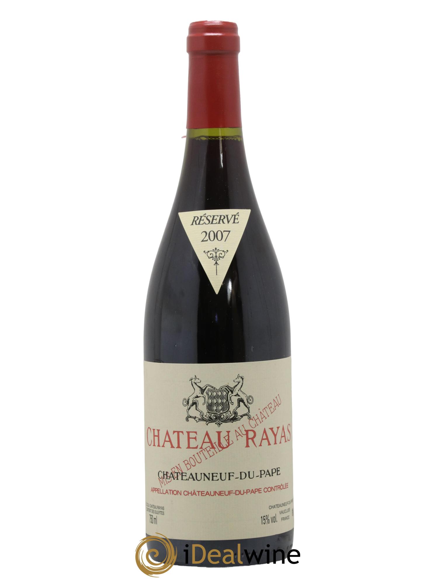 Châteauneuf-du-Pape Château Rayas Emmanuel Reynaud 2007 - Lot de 1 bouteille - 0