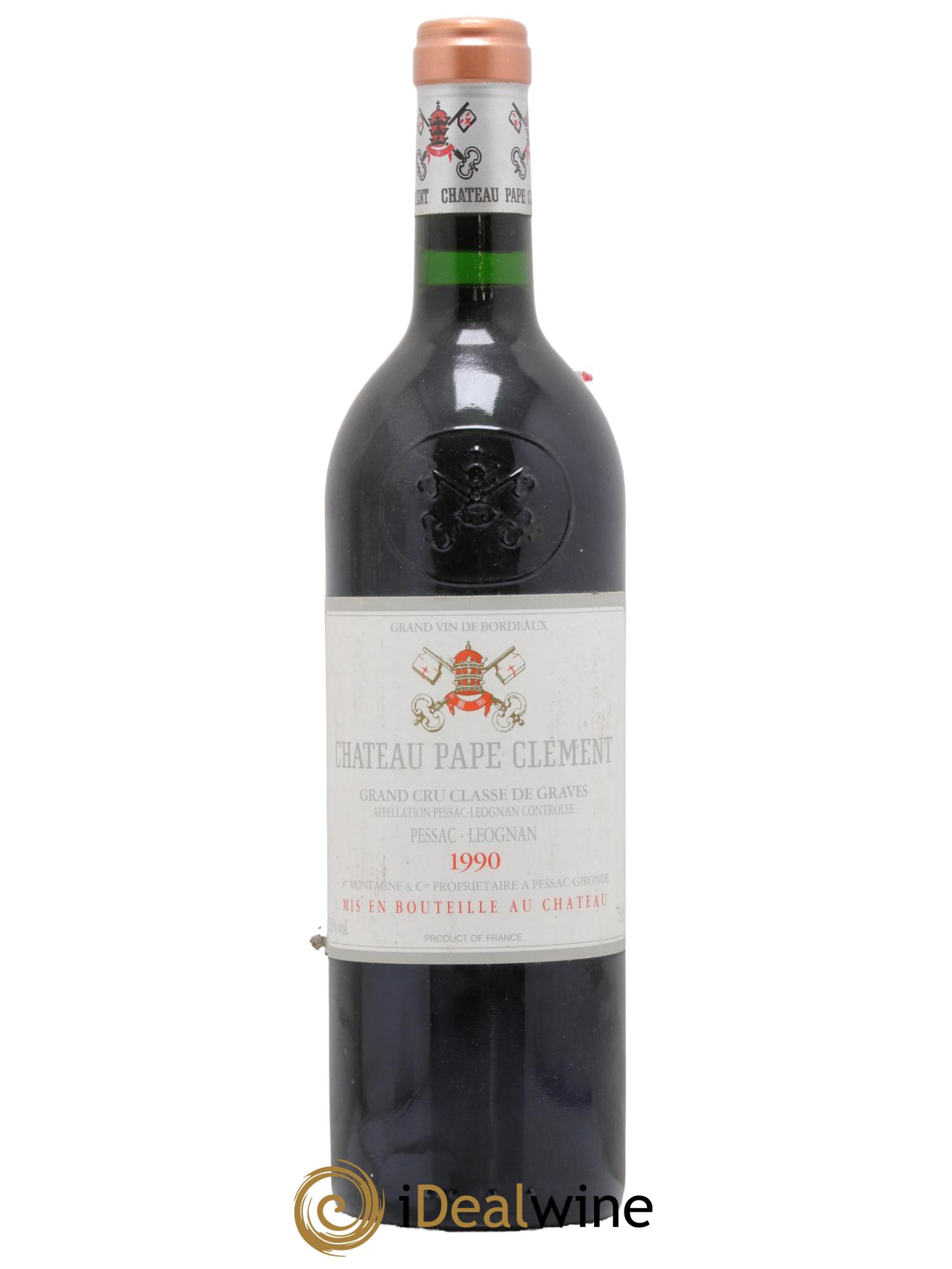 Château Pape Clément Cru Classé de Graves  1990 - Lot de 1 bouteille - 0