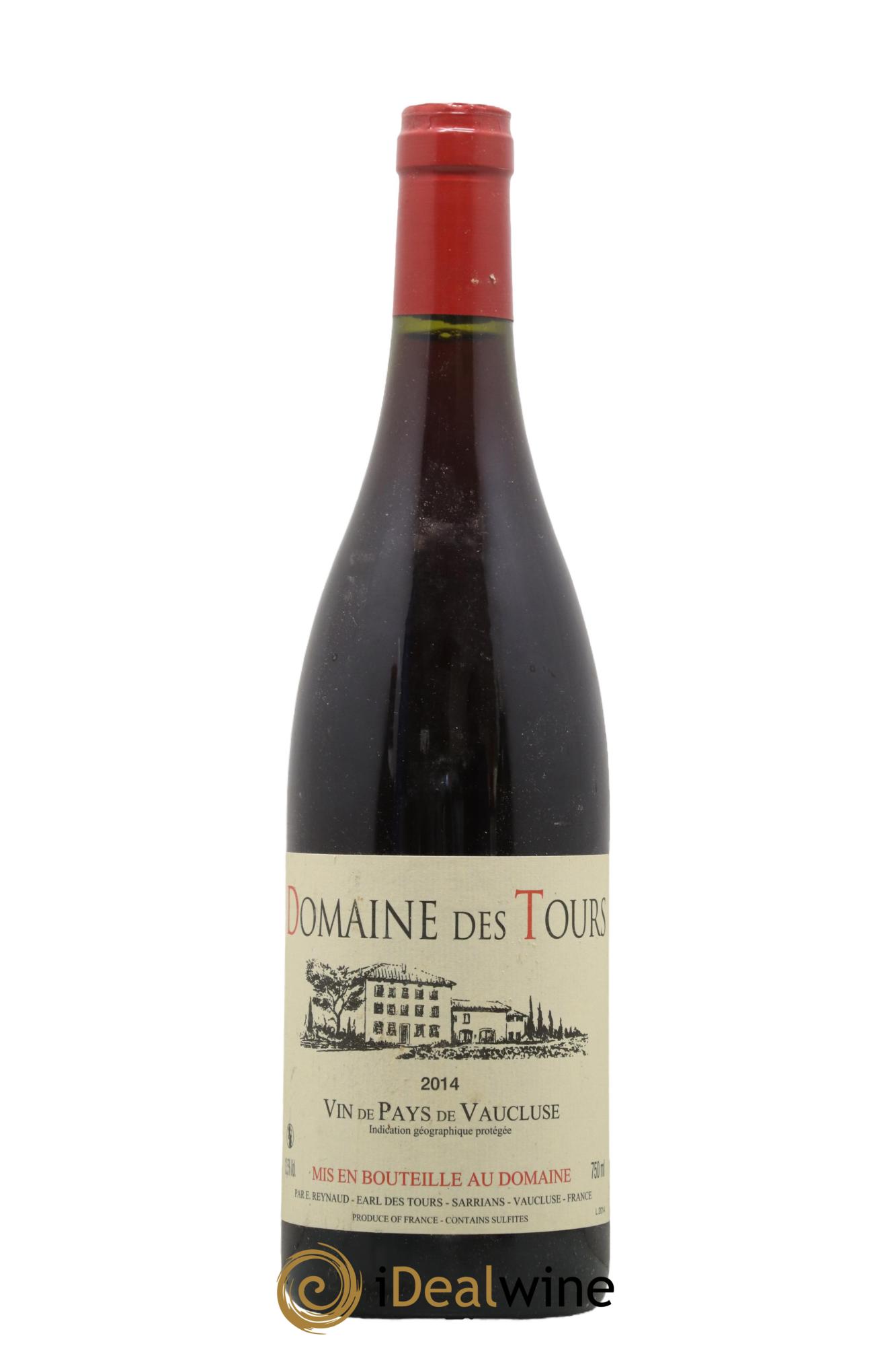 IGP Vaucluse (Vin de Pays de Vaucluse) Domaine des Tours Emmanuel Reynaud 2014 - Lot de 1 bouteille - 0