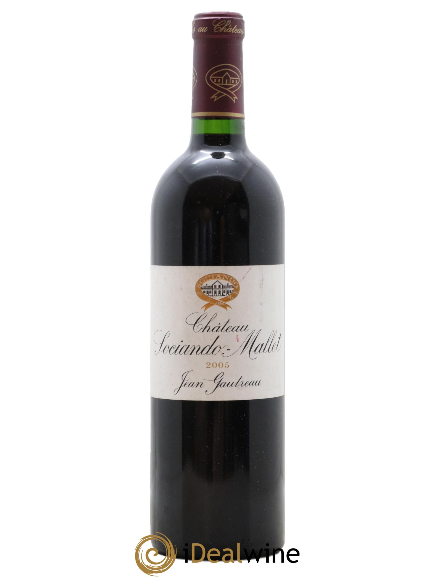 Château Sociando Mallet 2005 - Lot de 1 bouteille - 0