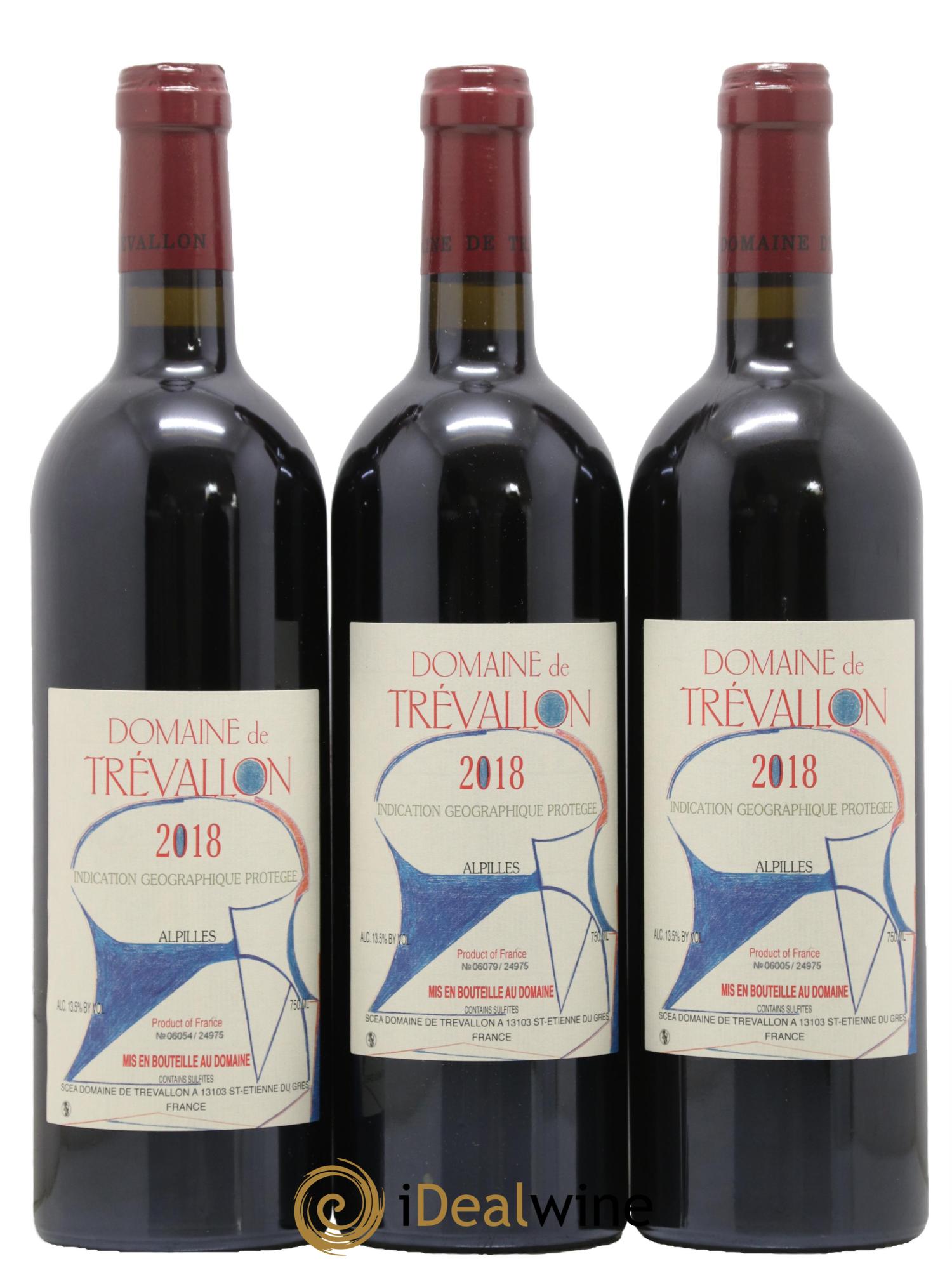 IGP Alpilles Trévallon (Domaine de) Eloi Dürrbach 2018 - Lot de 3 bouteilles - 0