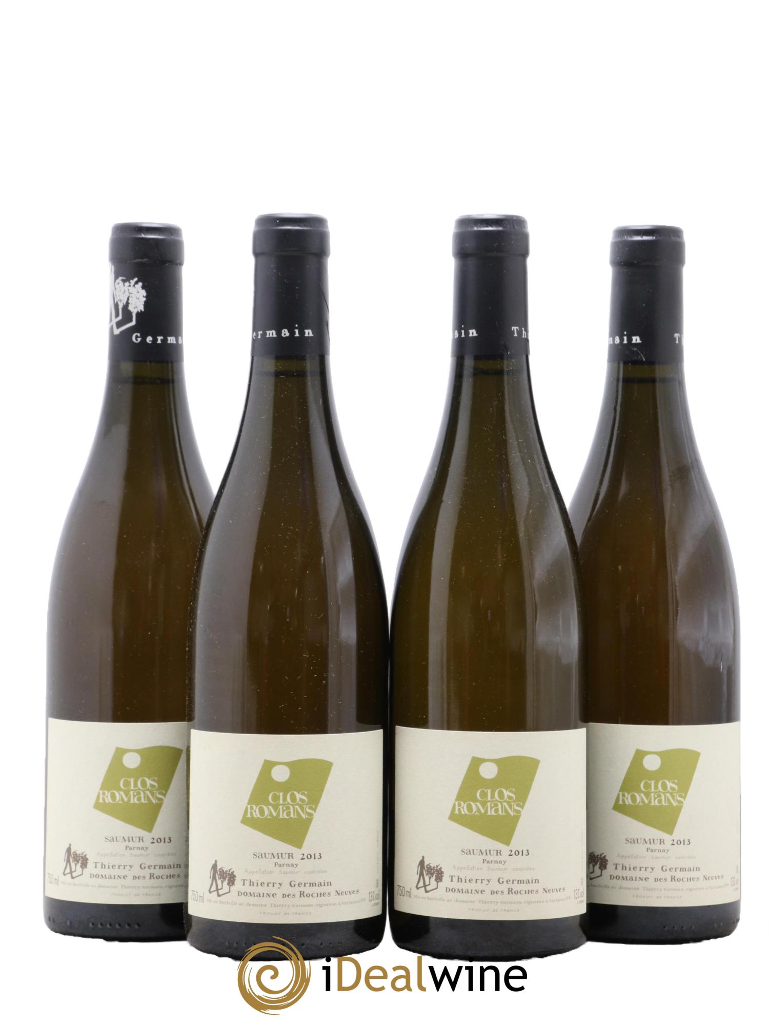 Saumur Clos Romans Domaine des Roches Neuves - Thierry Germain 2013 - Lot de 4 bouteilles - 0