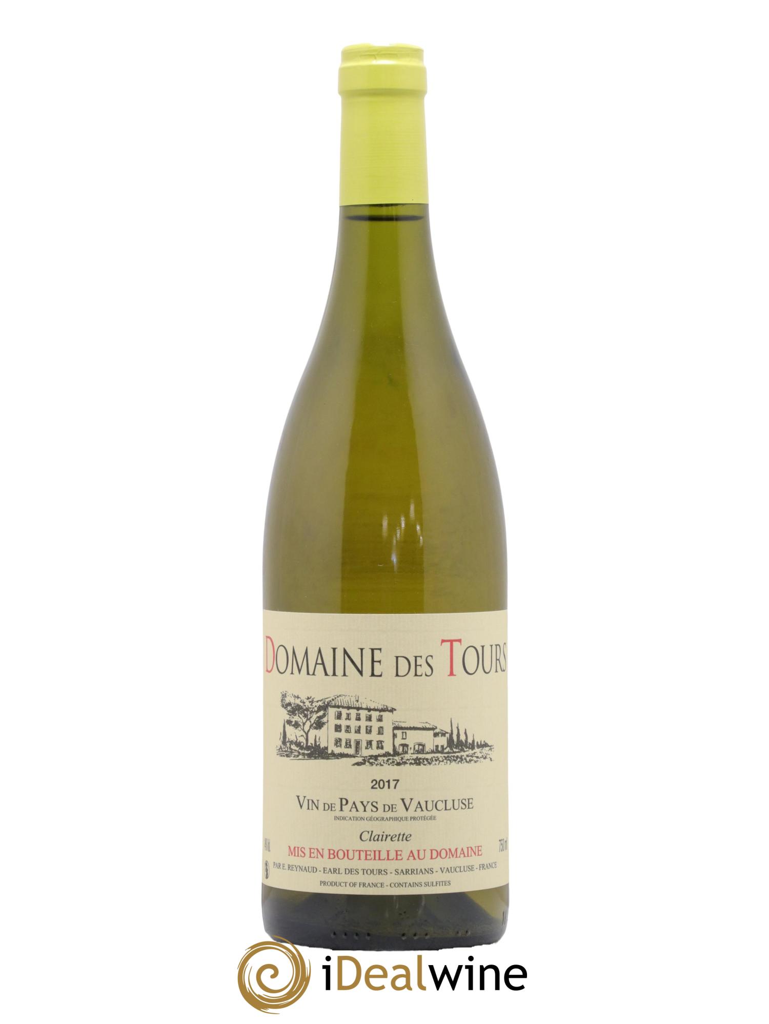 IGP Vaucluse (Vin de Pays de Vaucluse) Domaine des Tours Emmanuel Reynaud 2017 - Lot de 1 bouteille - 0