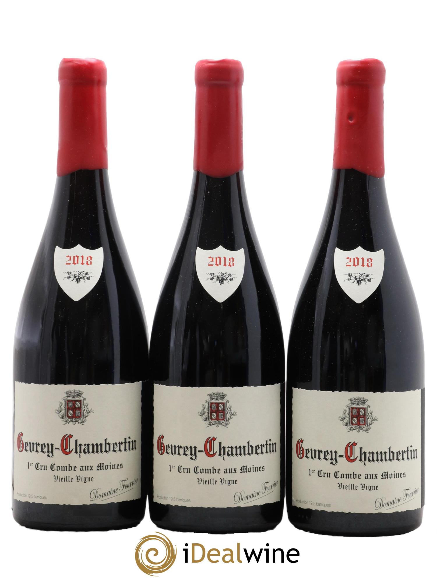 Gevrey-Chambertin 1er Cru Combe aux Moines Vieilles Vignes Fourrier (Domaine)  2018 - Lotto di 3 bottiglie - 0