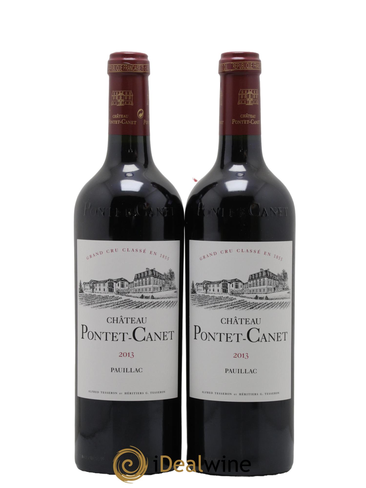 Château Pontet Canet 5ème Grand Cru Classé 2013 - Lot of 2 bottles - 0