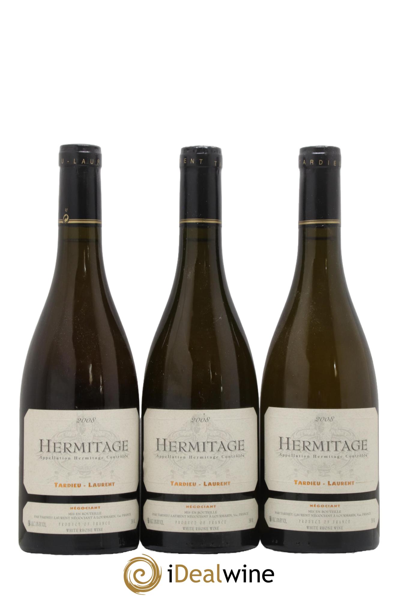 Hermitage Tardieu-Laurent Famille Tardieu 2008 - Lot de 3 bouteilles - 0