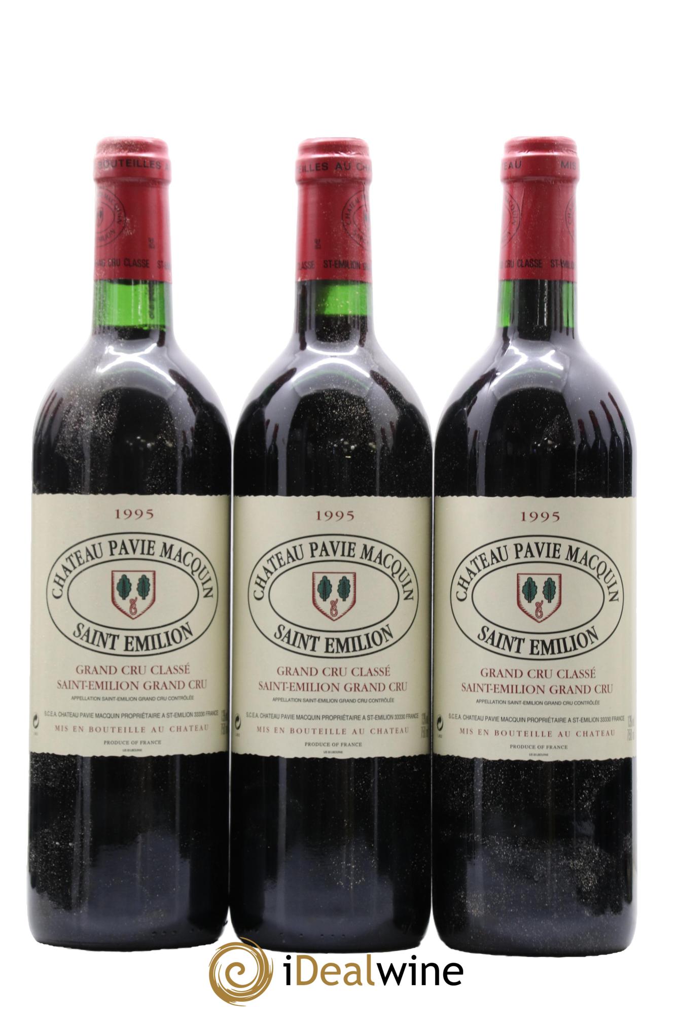 Château Pavie Macquin 1er Grand Cru Classé B 1995 - Lot de 12 bouteilles - 1