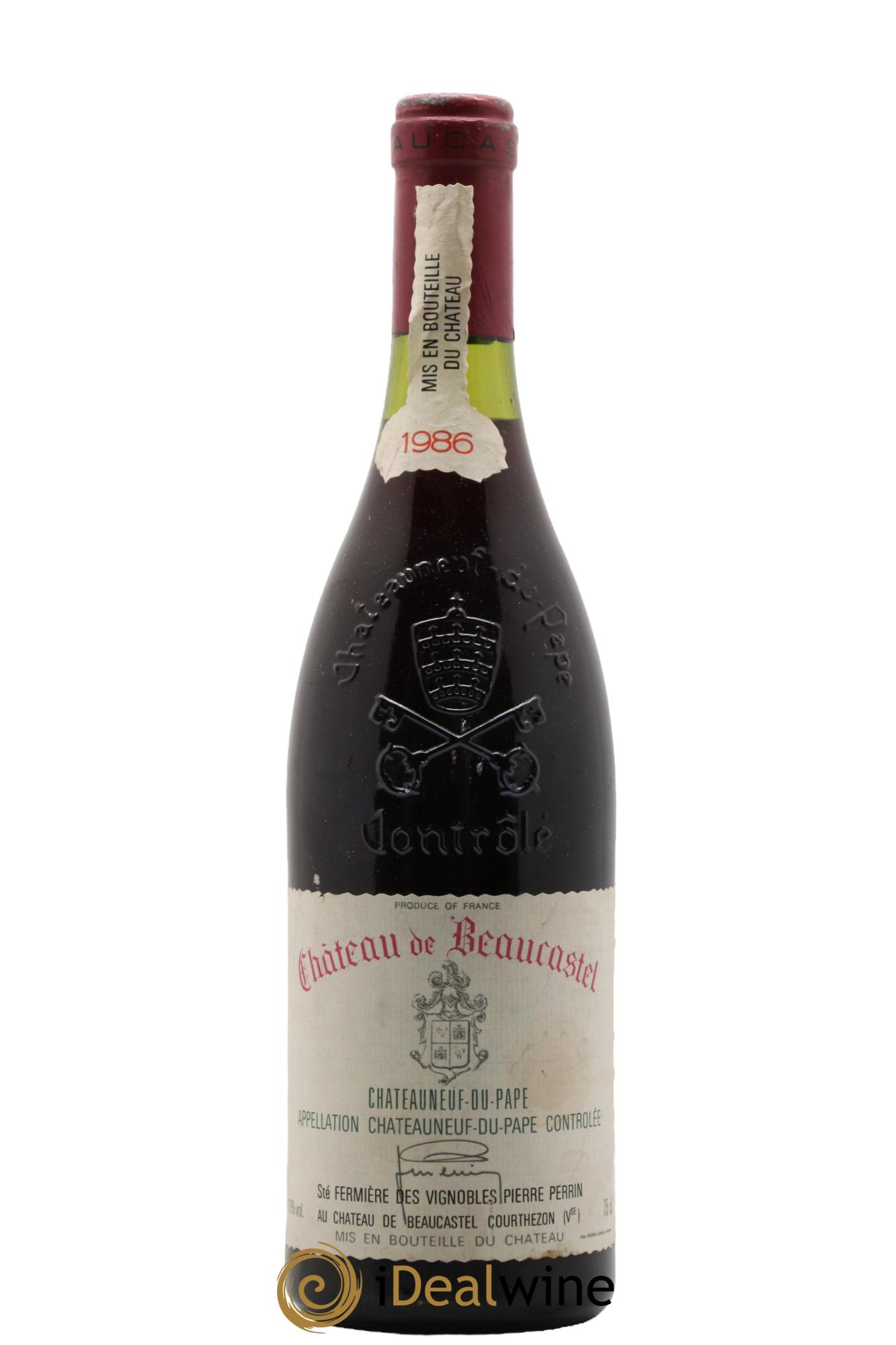 Châteauneuf-du-Pape Château de Beaucastel Famille Perrin 1986 - Lot de 1 bouteille - 0