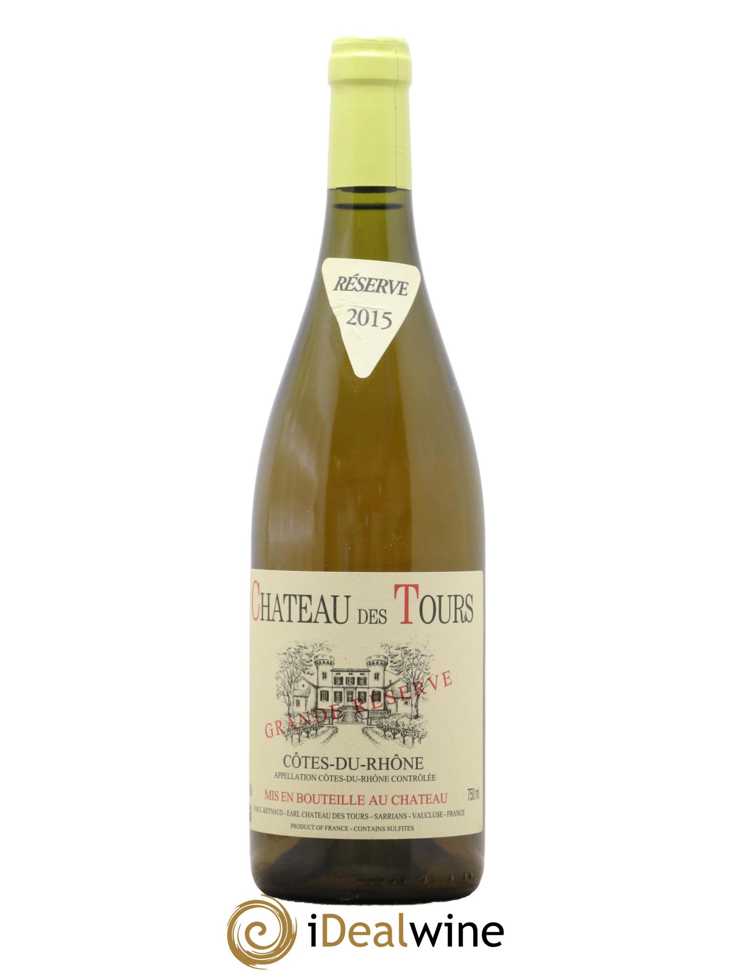 Côtes du Rhône Château des Tours Grande Réserve Emmanuel Reynaud 2015 - Lot of 1 bottle - 0