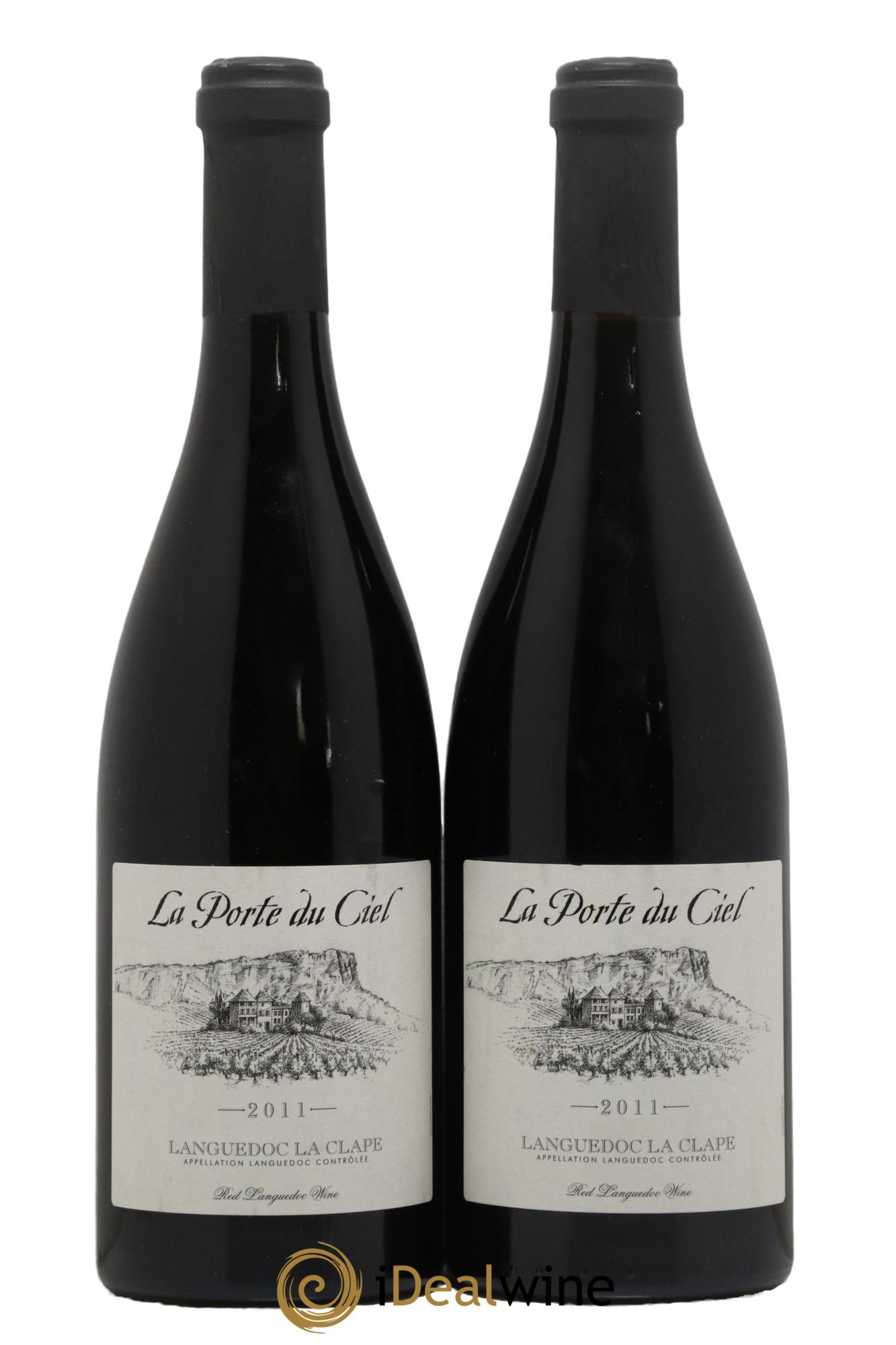 Coteaux du Languedoc La Clape Château de La Négly La Porte du Ciel Jean Paux-Rosset 2011 - Lot de 2 bouteilles - 0