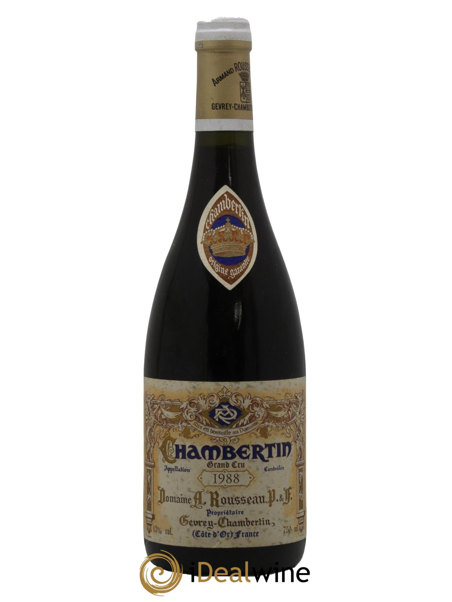 Chambertin Grand Cru Armand Rousseau (Domaine) 1988 - Lotto di 1 bottiglia - 0